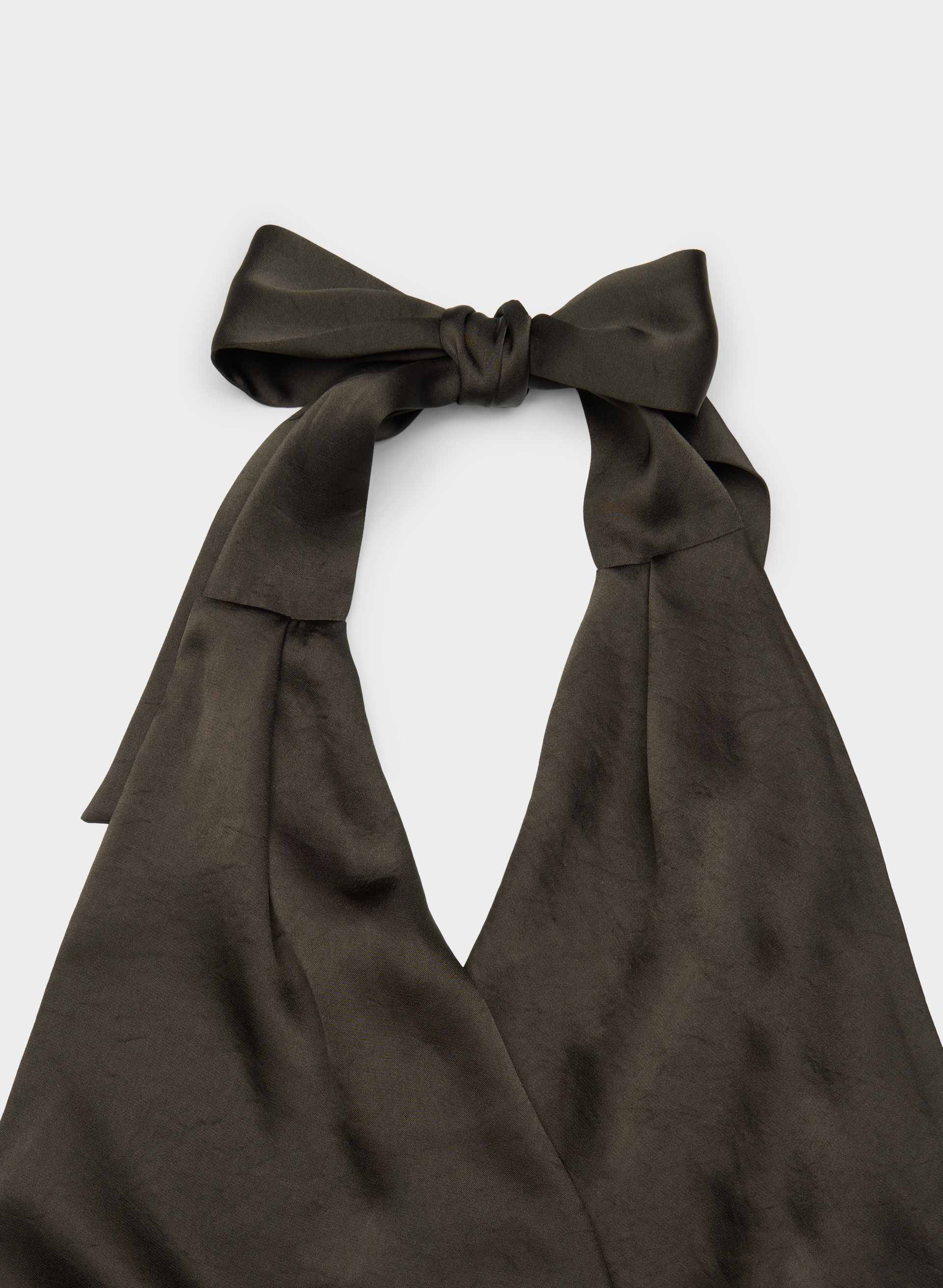 MARTINI SATIN HALTER TOP | Aritzia