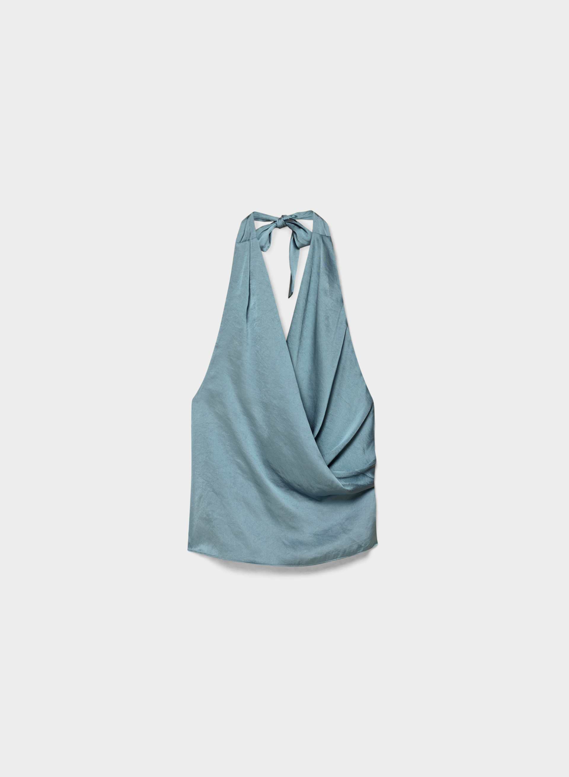 MARTINI SATIN HALTER TOP | Aritzia
