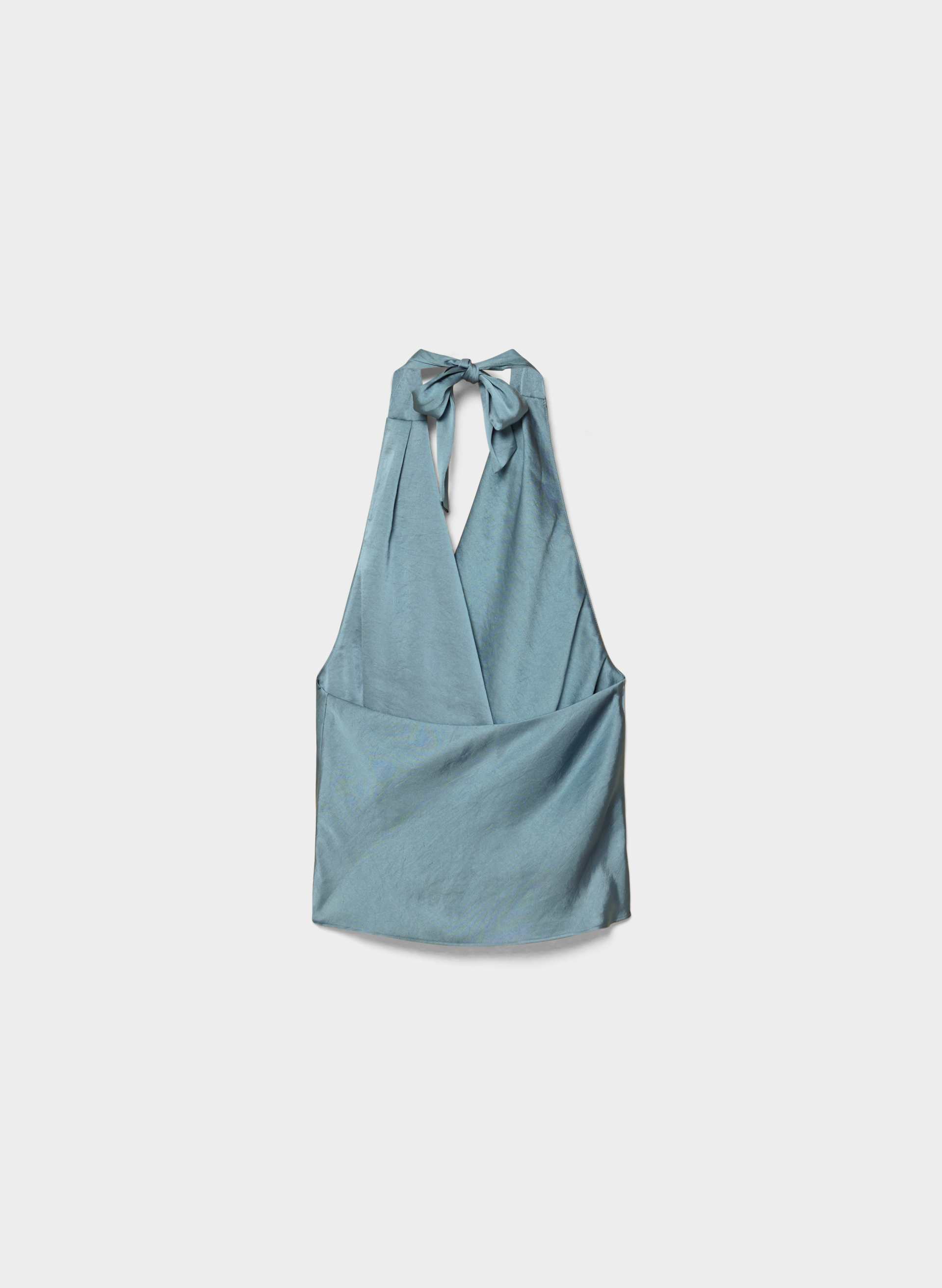 MARTINI SATIN HALTER TOP | Aritzia