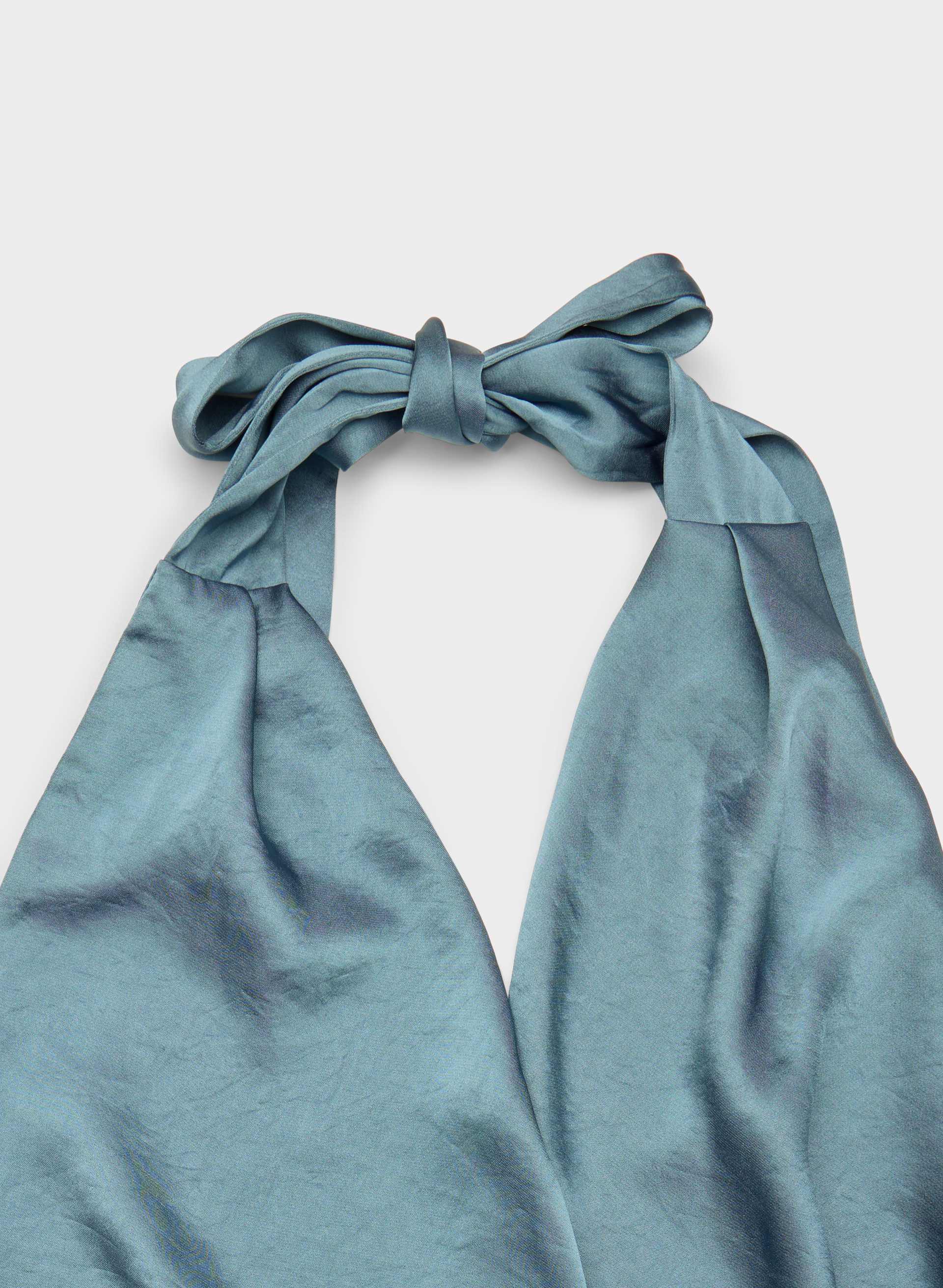 MARTINI SATIN HALTER TOP | Aritzia