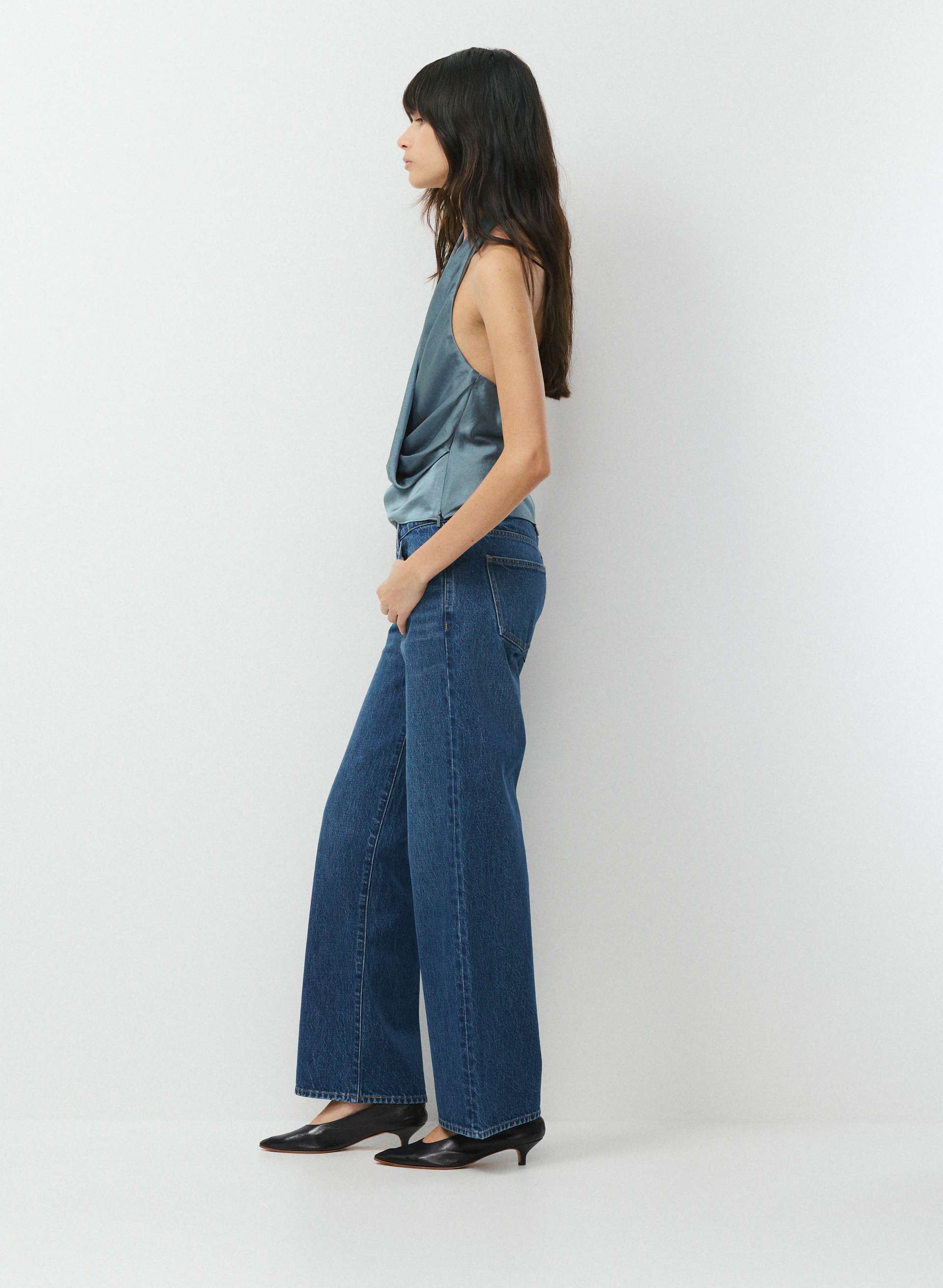 MARTINI SATIN HALTER TOP | Aritzia