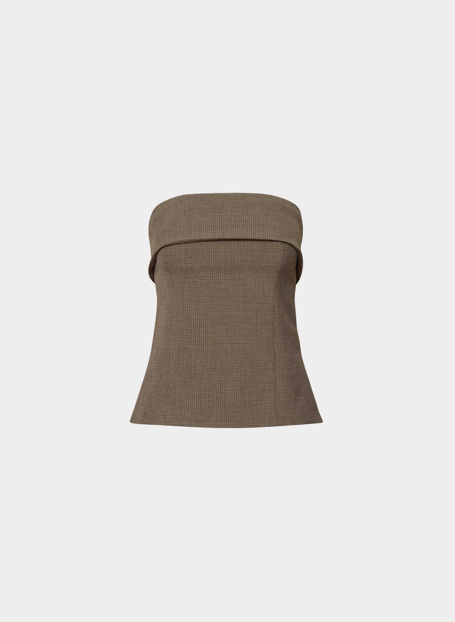 HAUT TUBE ELEMENT - EVERSENTIAL™ - Blouse sans bretelles légèrement structurée. 