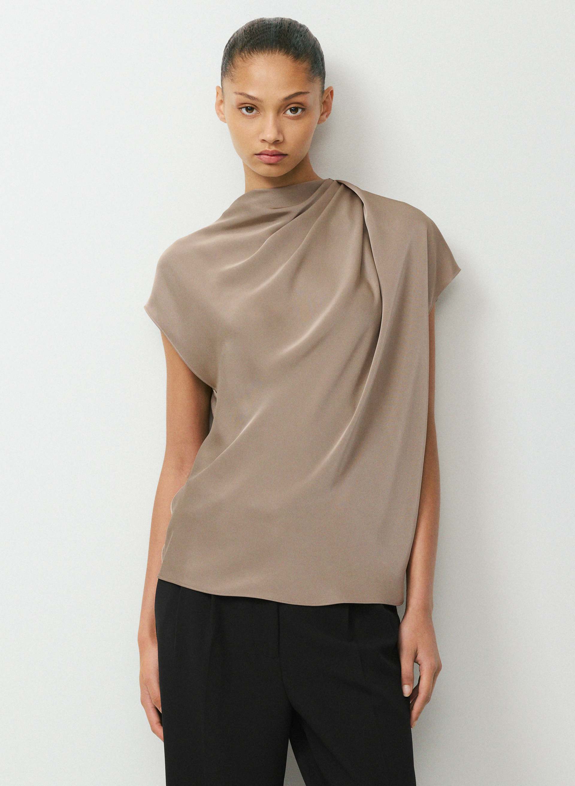 Nominee Satin Blouse | Aritzia US