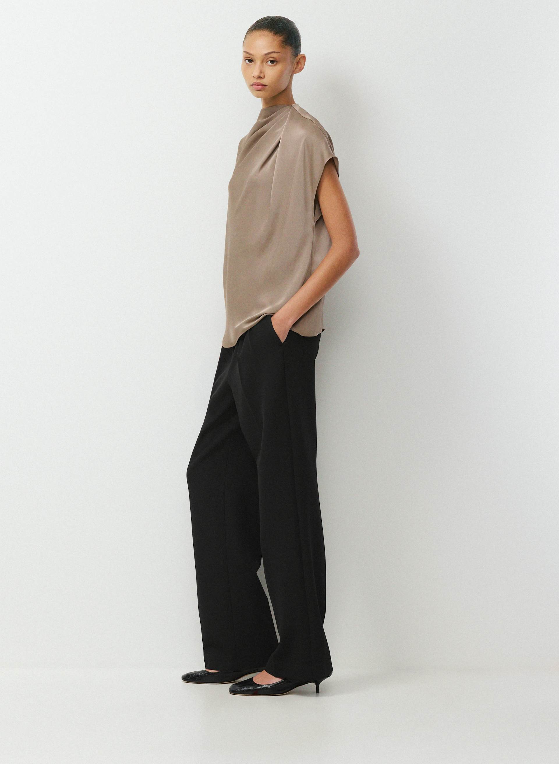 Nominee Satin Blouse | Aritzia US