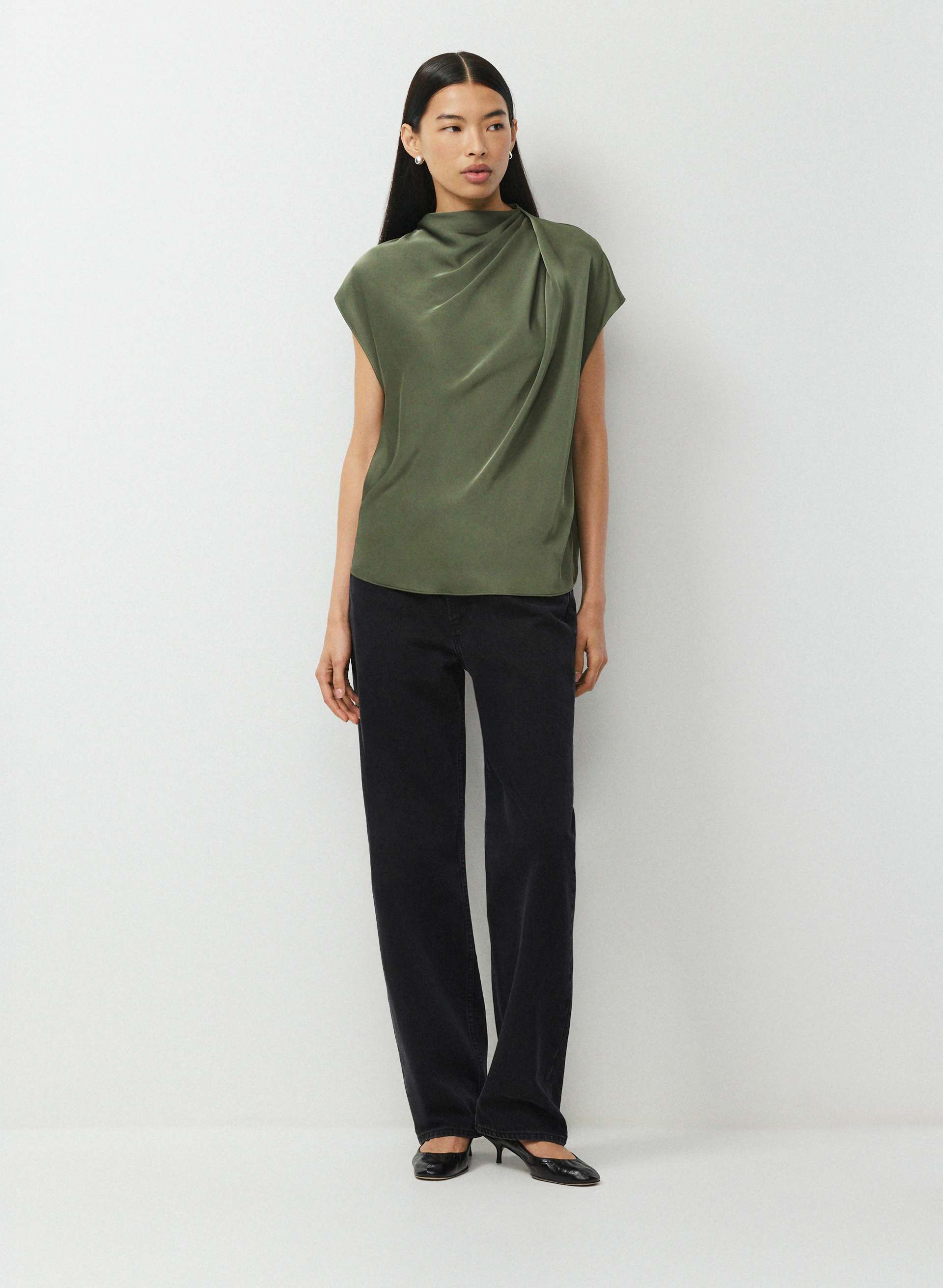 Nominee Satin Blouse | Aritzia US