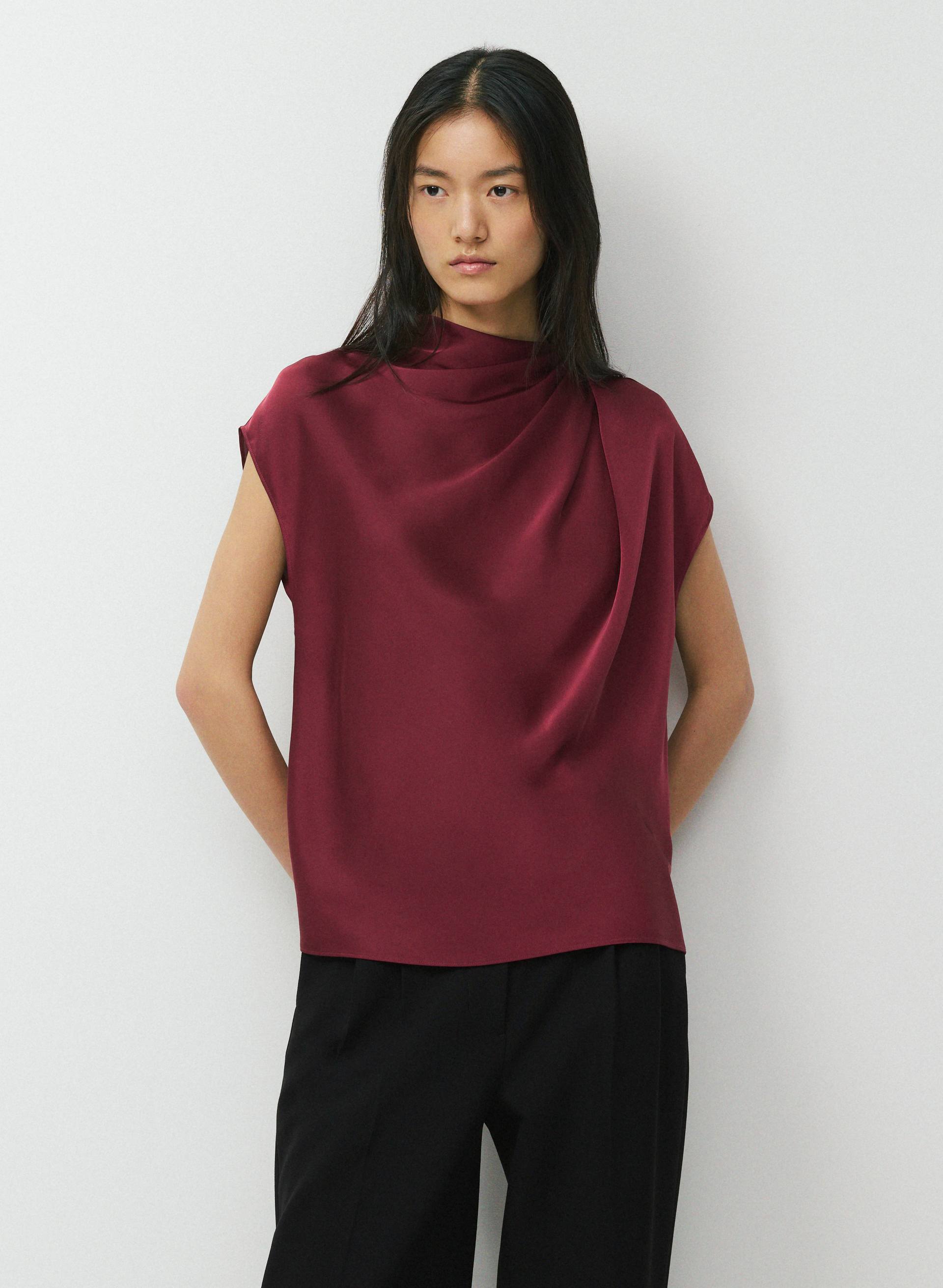 BLOUSE NOMINEE EN SATIN | Aritzia