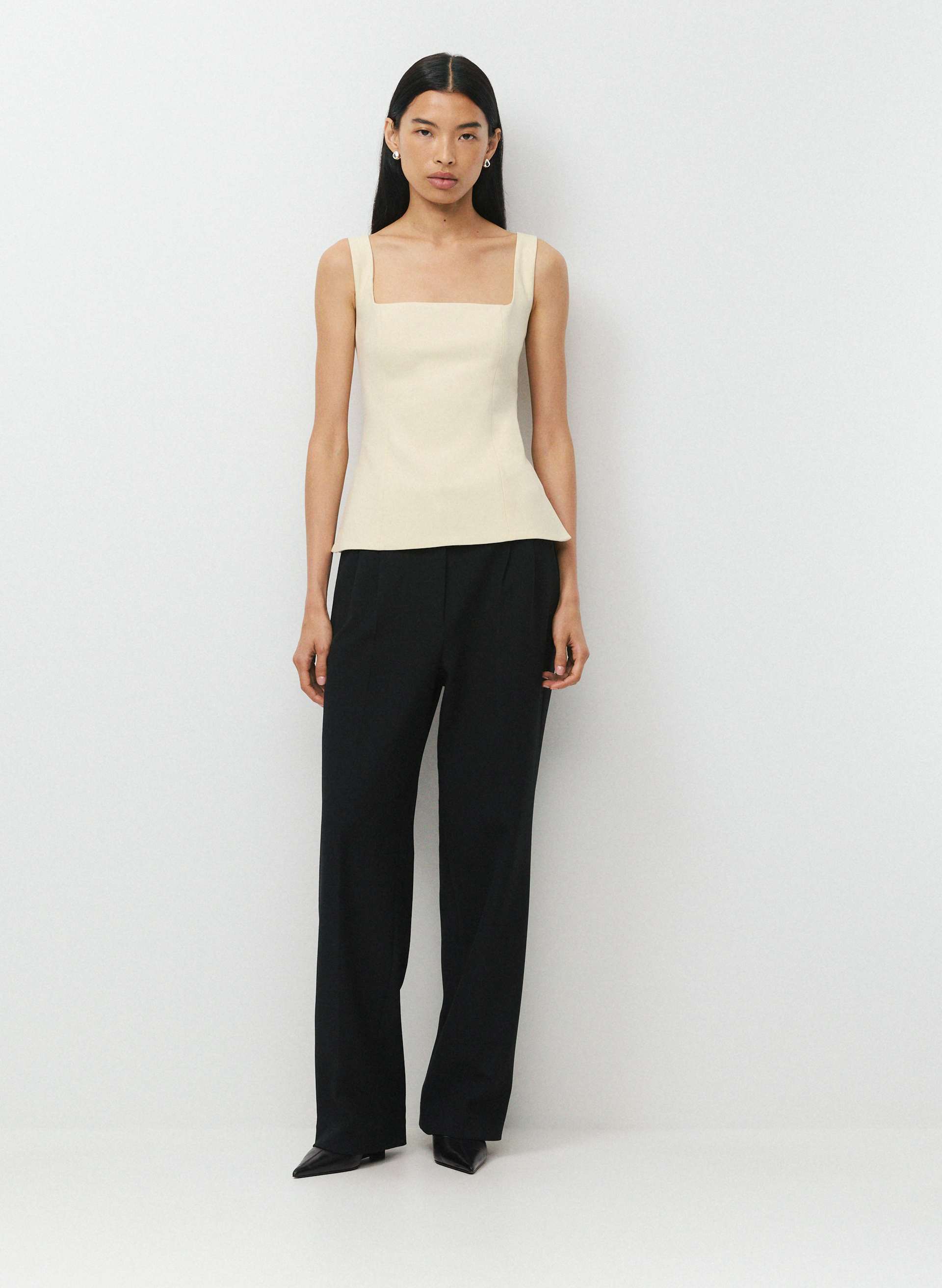 COLUMNIST TOP - EVERSENTIAL™ - Softly structured bustier tank. 