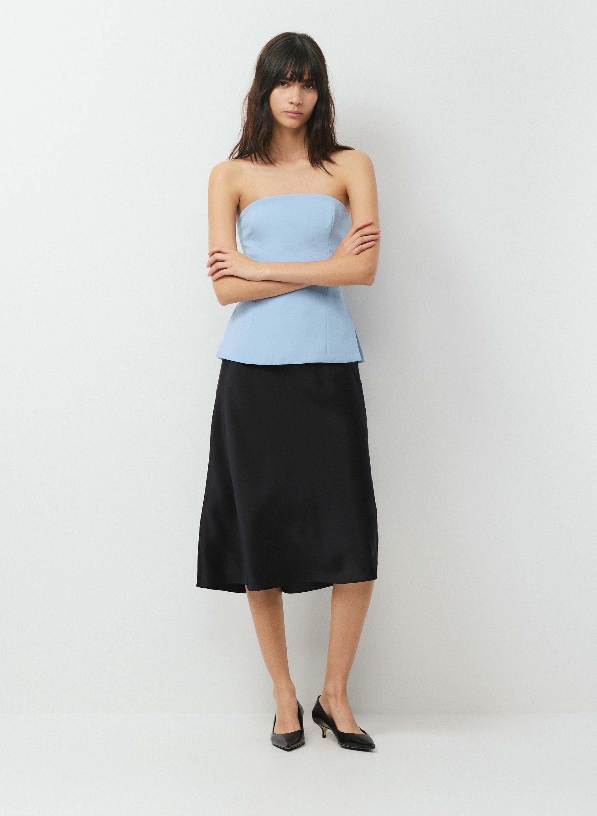 POSH TUBE TOP - CREPETTE™ - Japanese crepe strapless top. 