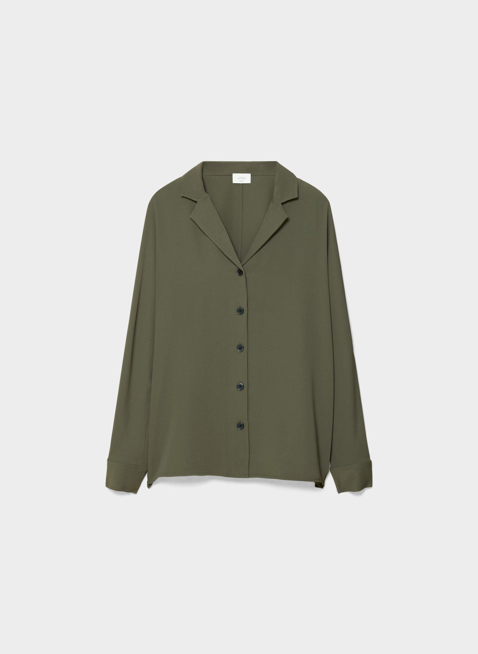 FREEFORM SHIRT - Matte satin button-up shirt. 
