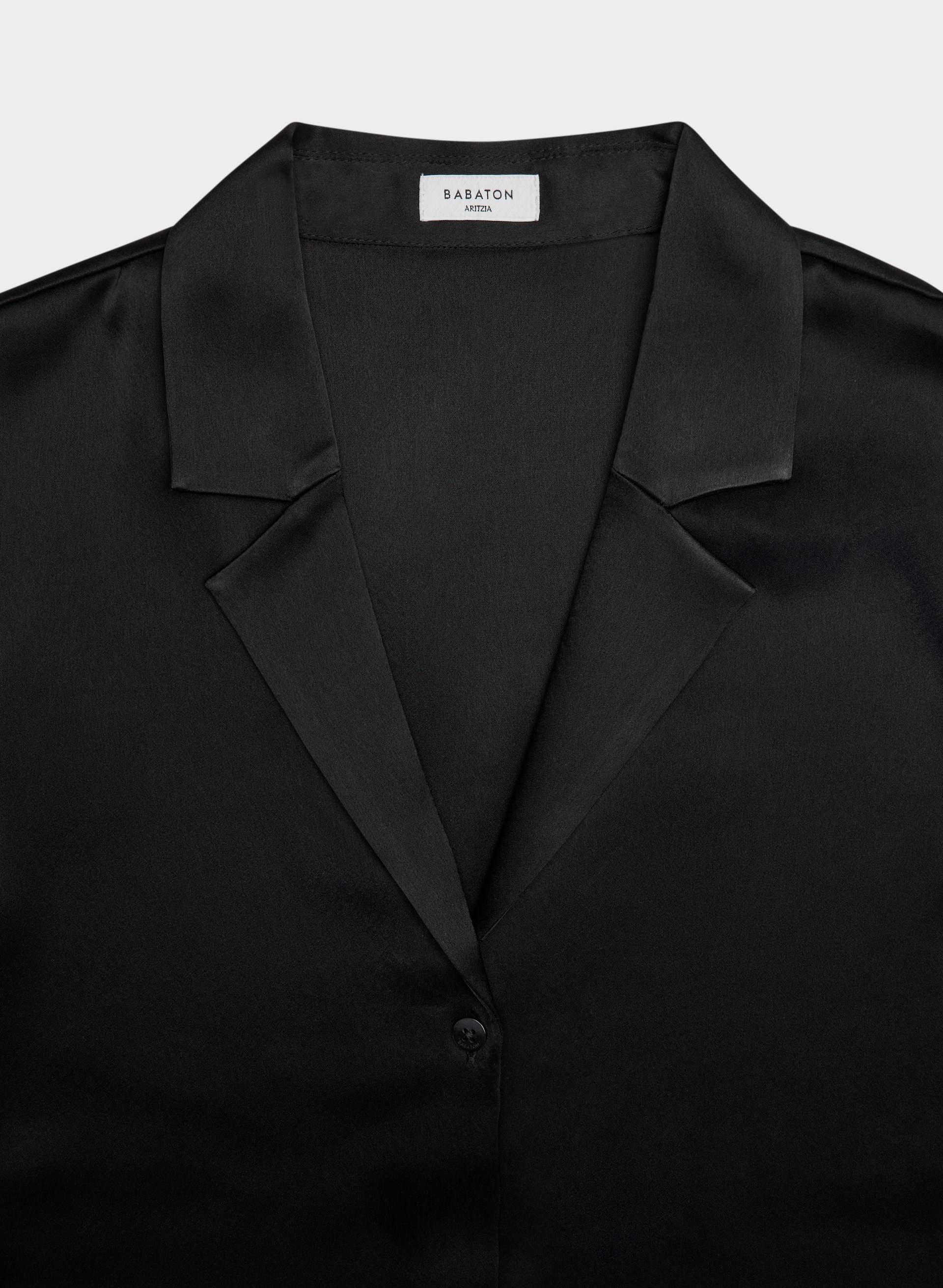 DOVER SATIN SHIRT | Aritzia