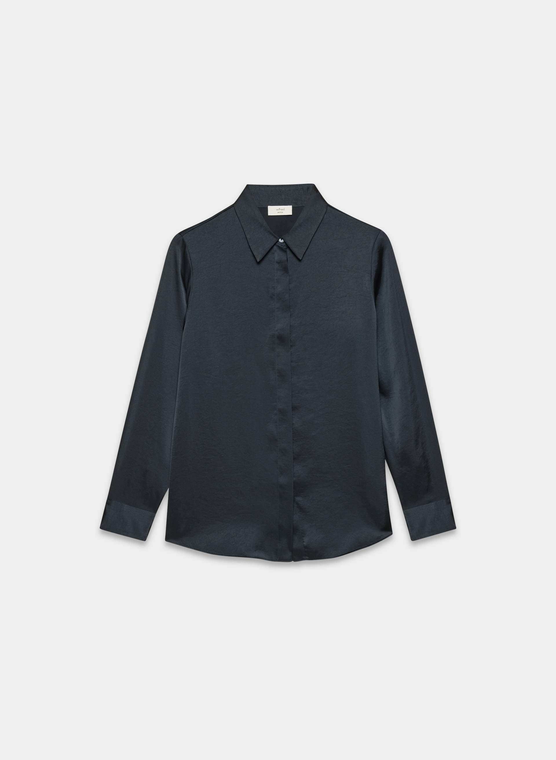 BAKER SATIN SHIRT | Aritzia