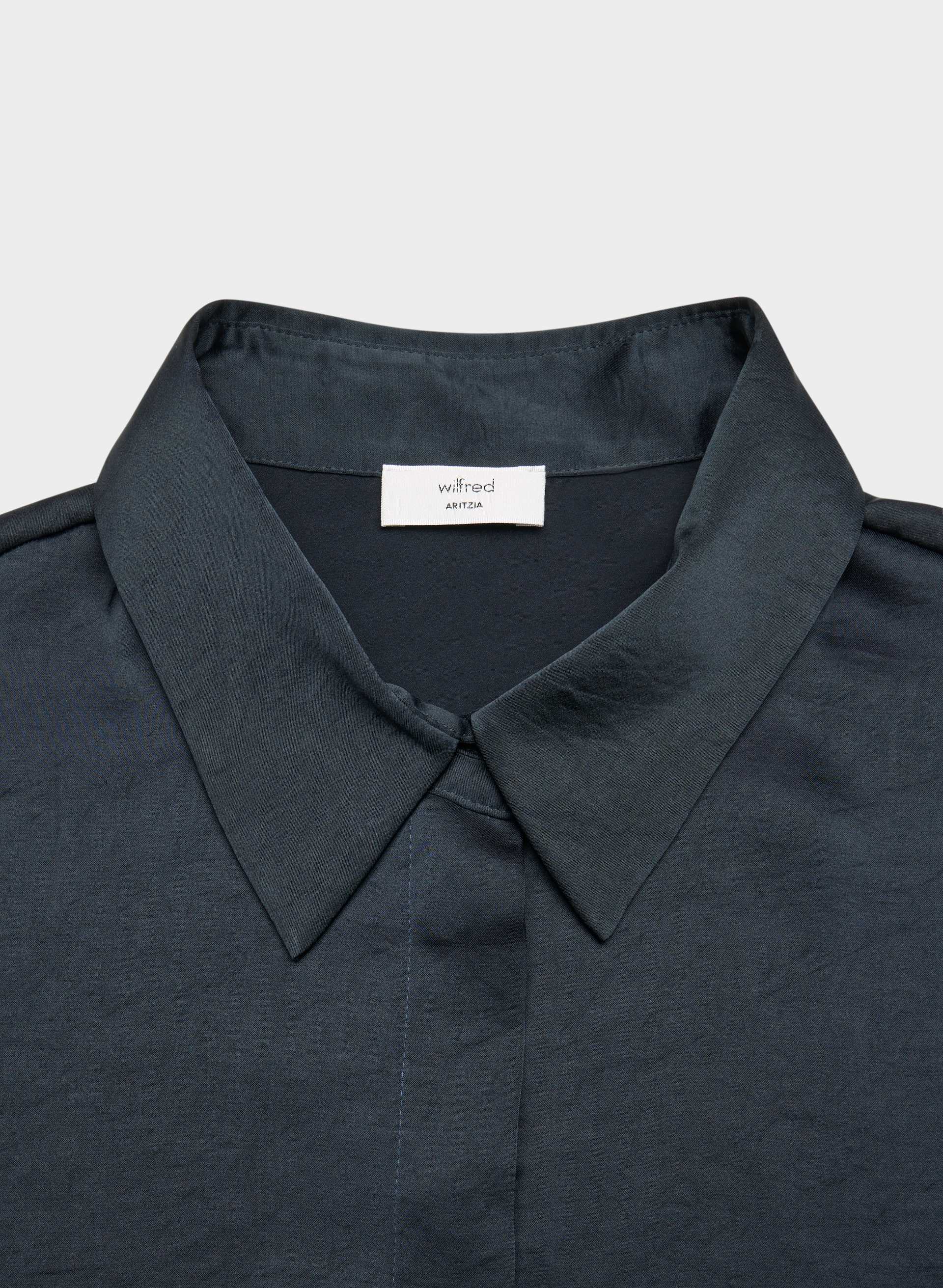BAKER SATIN SHIRT | Aritzia