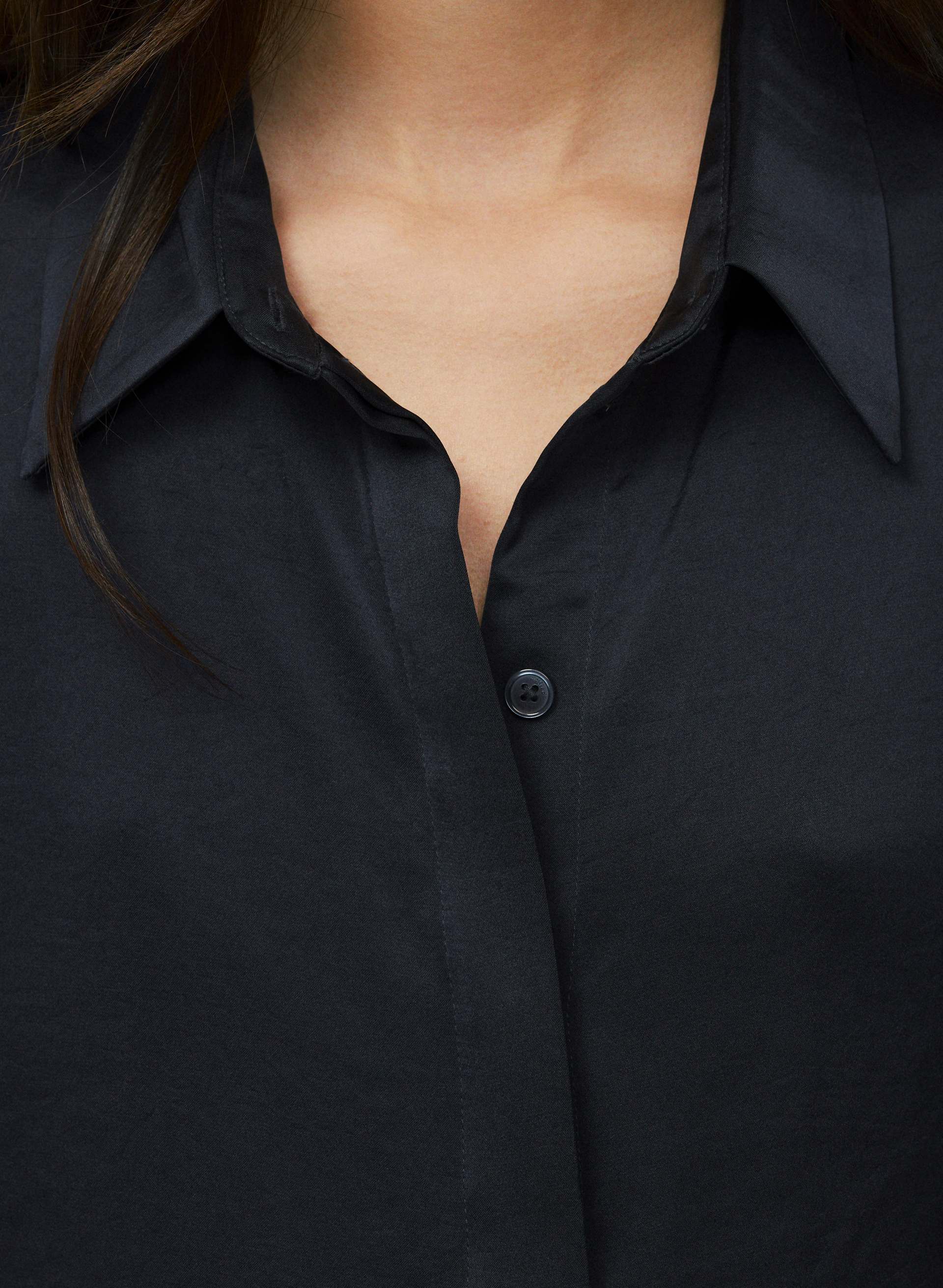 BAKER SATIN SHIRT | Aritzia