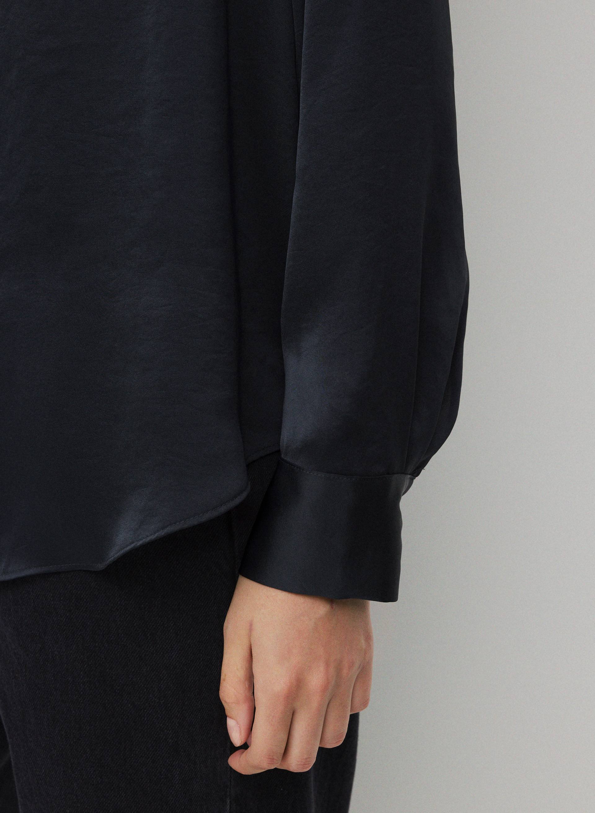 BAKER SATIN SHIRT | Aritzia