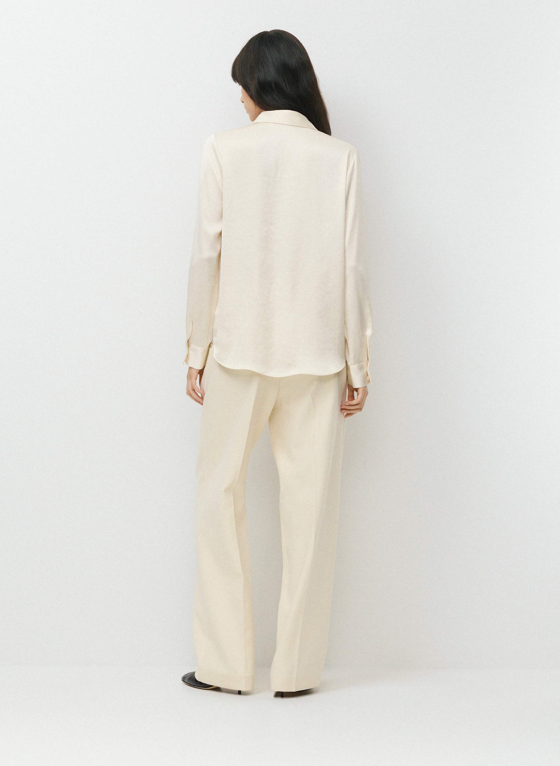 BAKER SATIN SHIRT | Aritzia