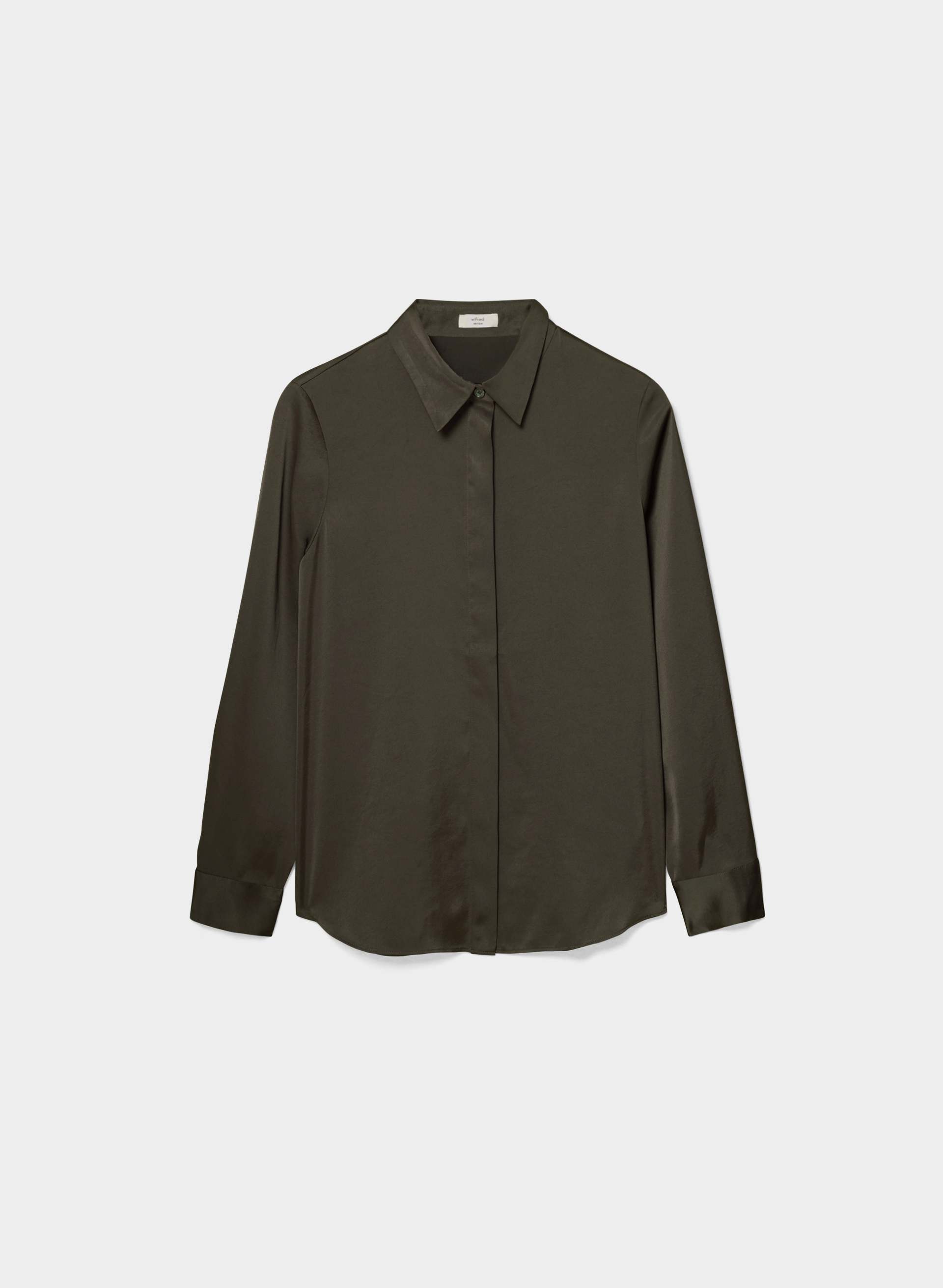 BAKER SATIN SHIRT | Aritzia