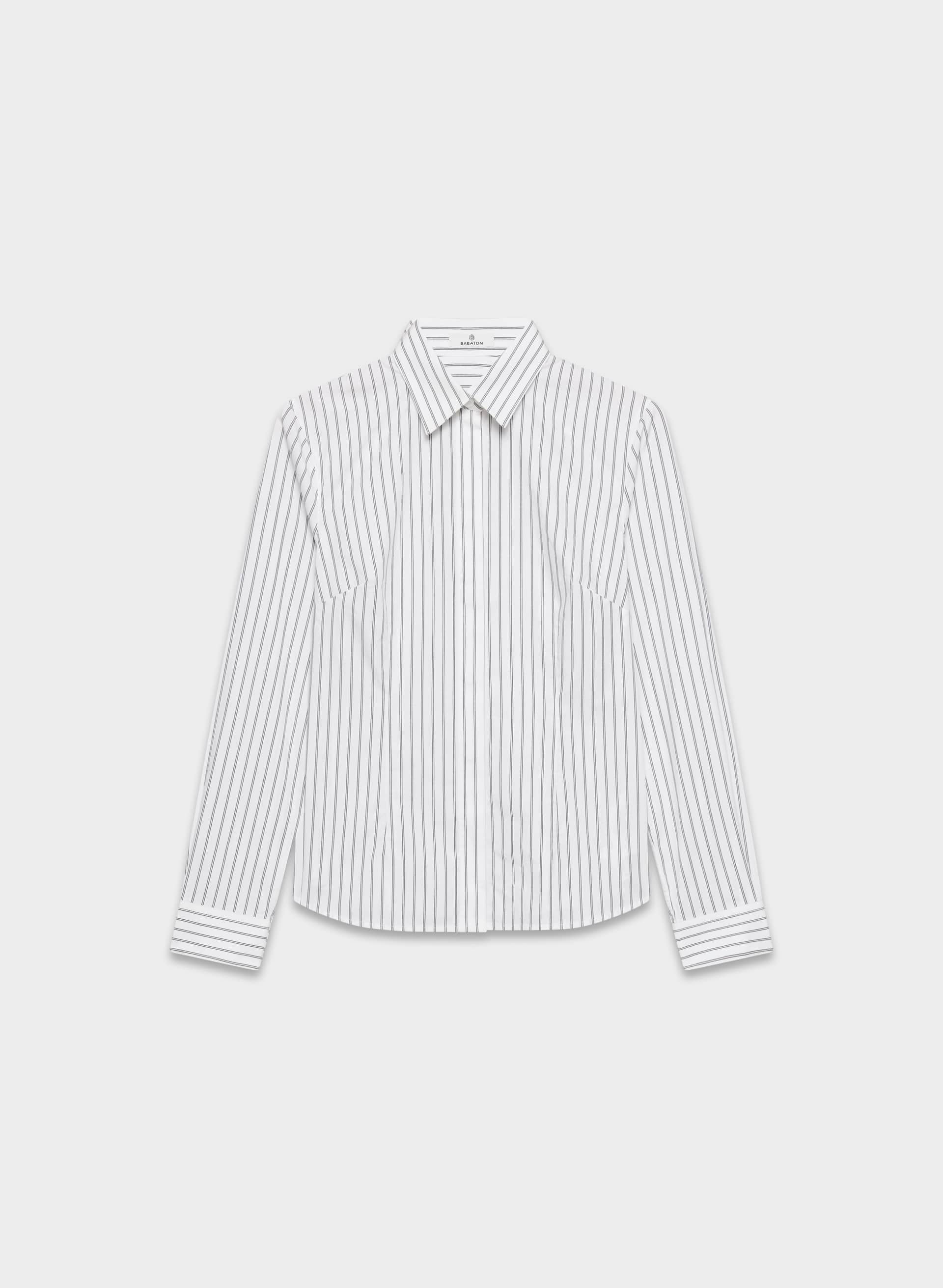CHRONICLE SLIM POPLIN SHIRT | Aritzia