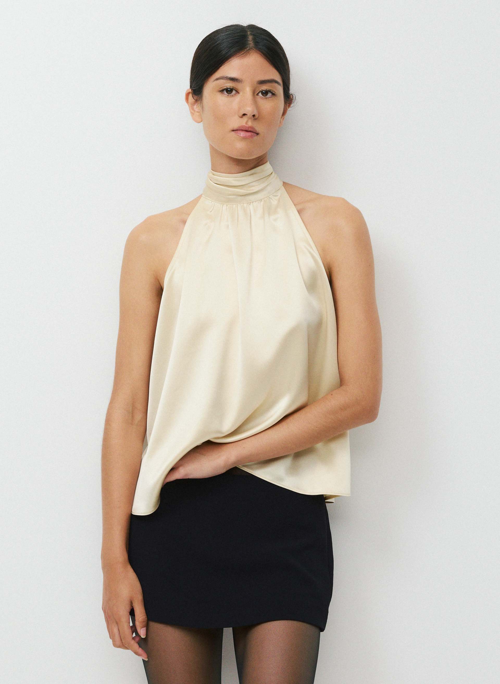 FALLAWAY SATIN TOP | Aritzia