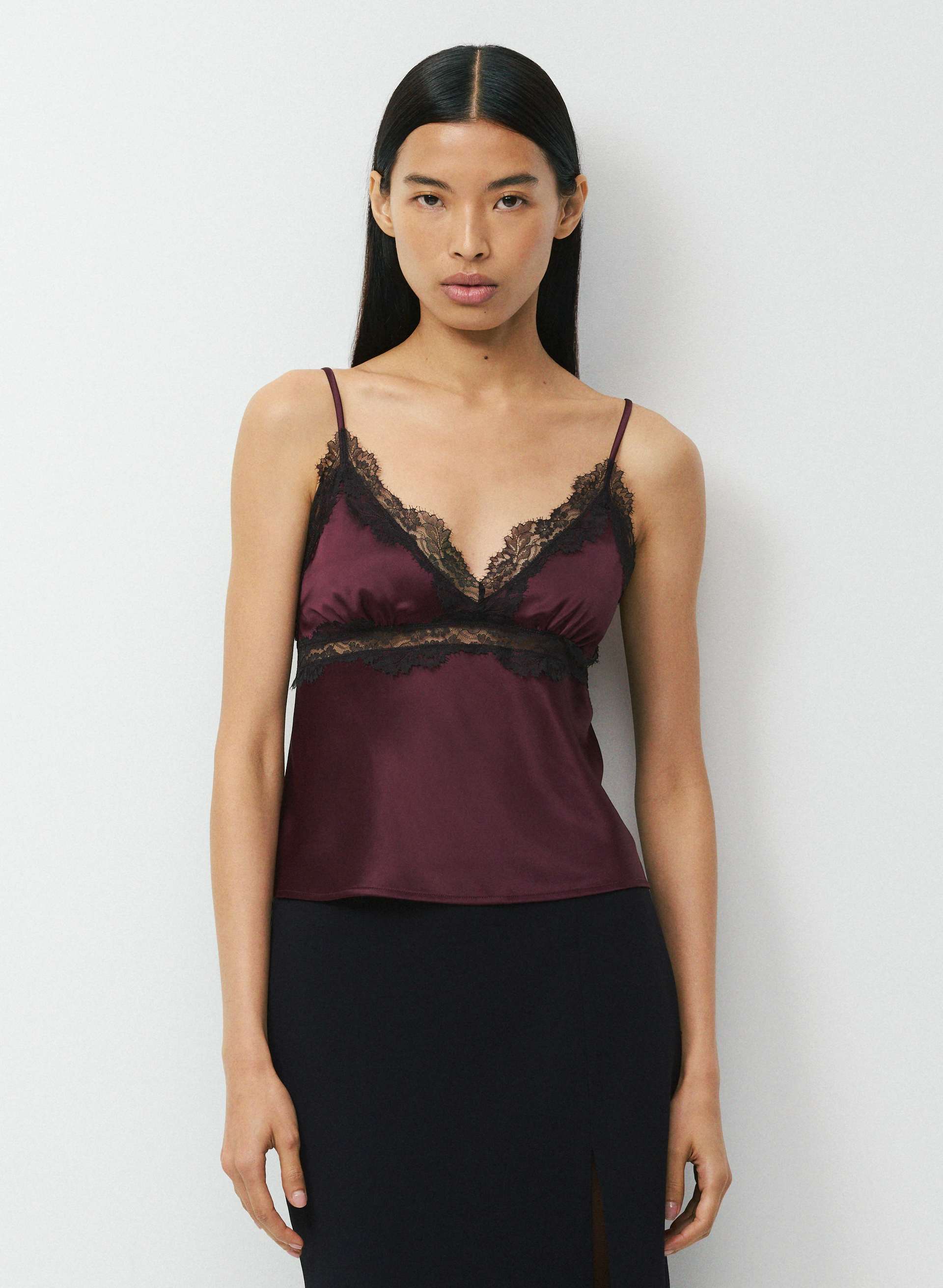 FOXTROT SATIN CAMISOLE | Aritzia
