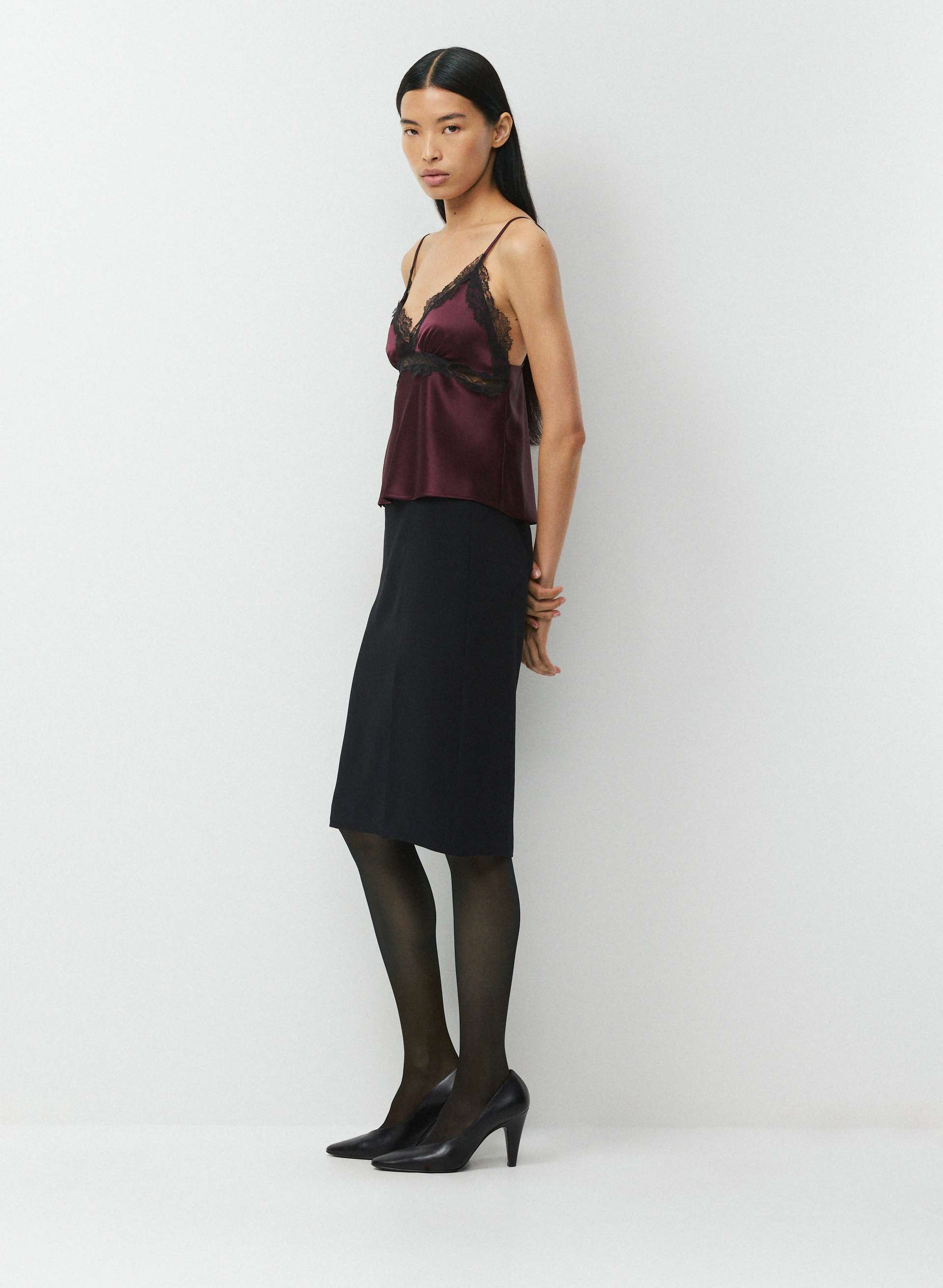 FOXTROT SATIN CAMISOLE | Aritzia