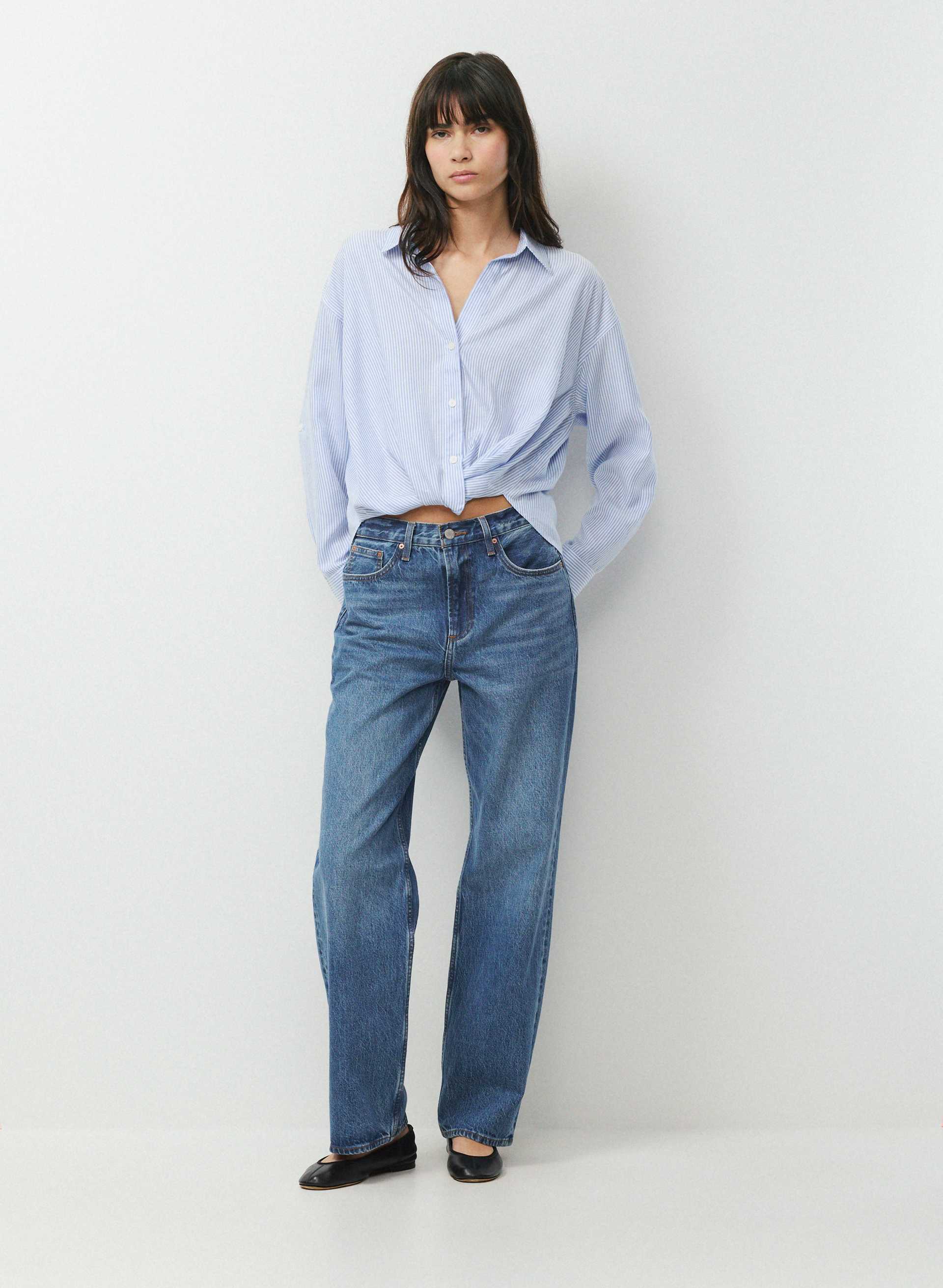 PORTOFINO SHIRT - Relaxed drapey twill button-up shirt. 