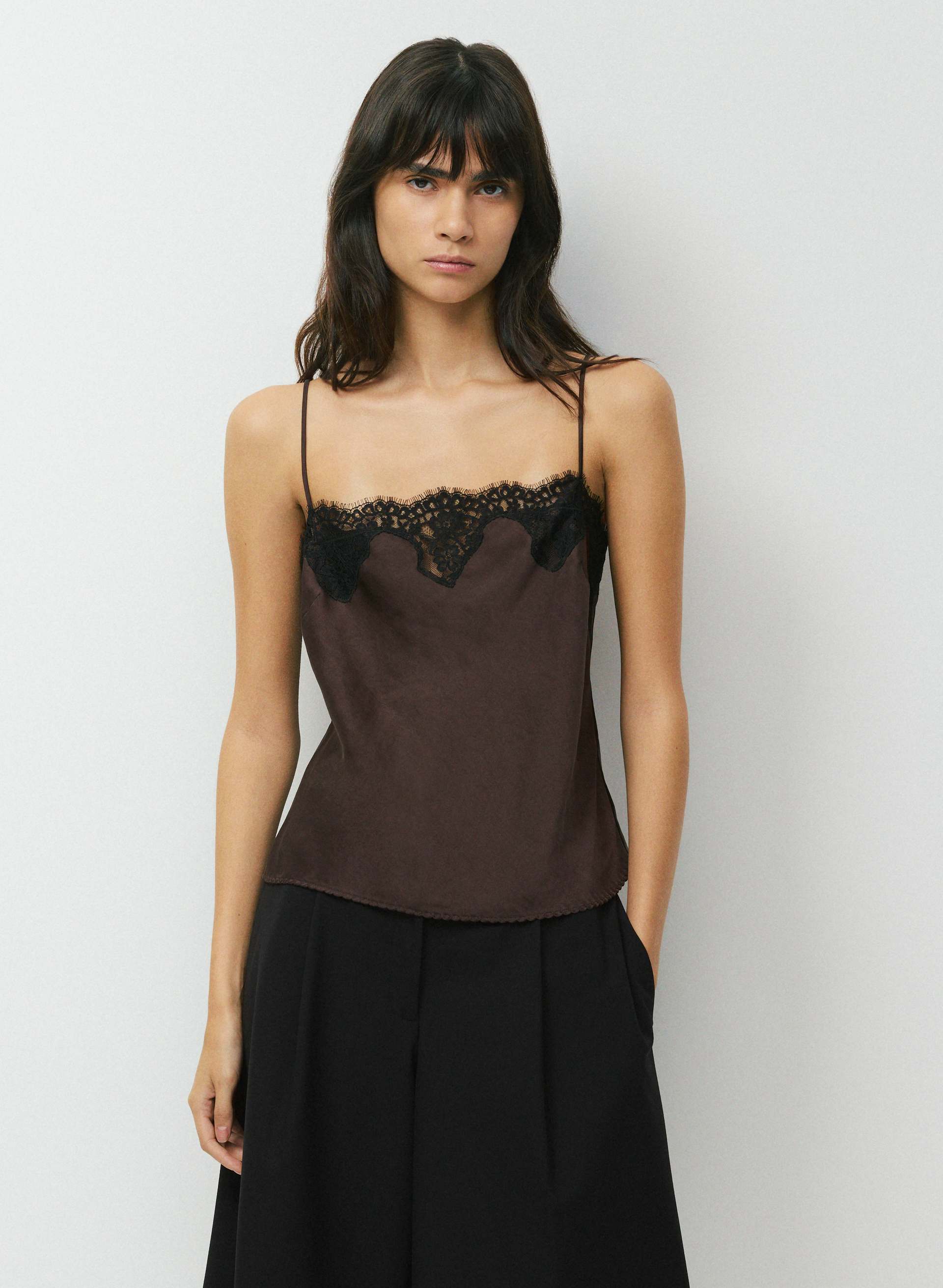 Grenache Satin Camisole | Aritzia US