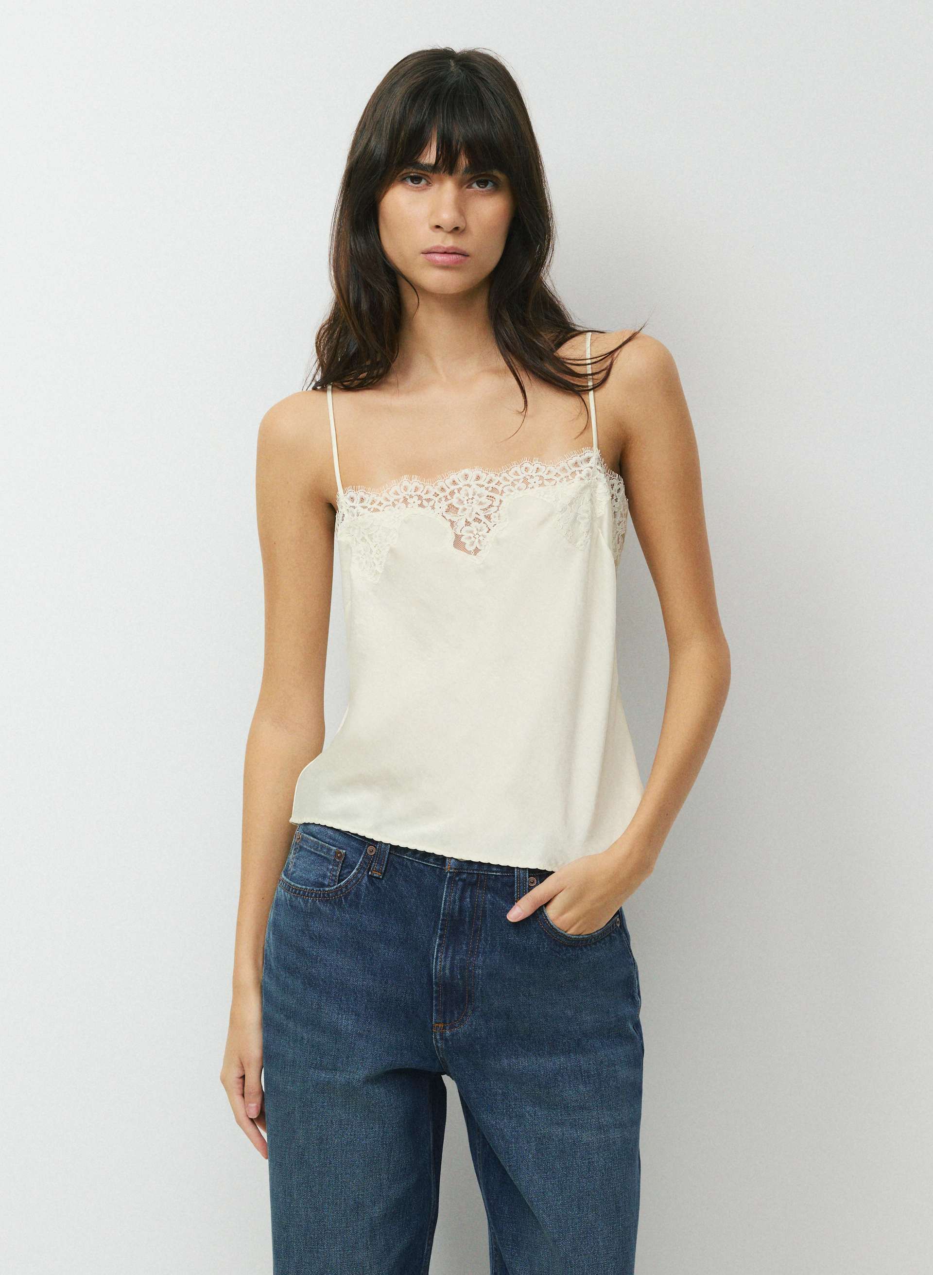 Grenache Satin Camisole | Aritzia INTL