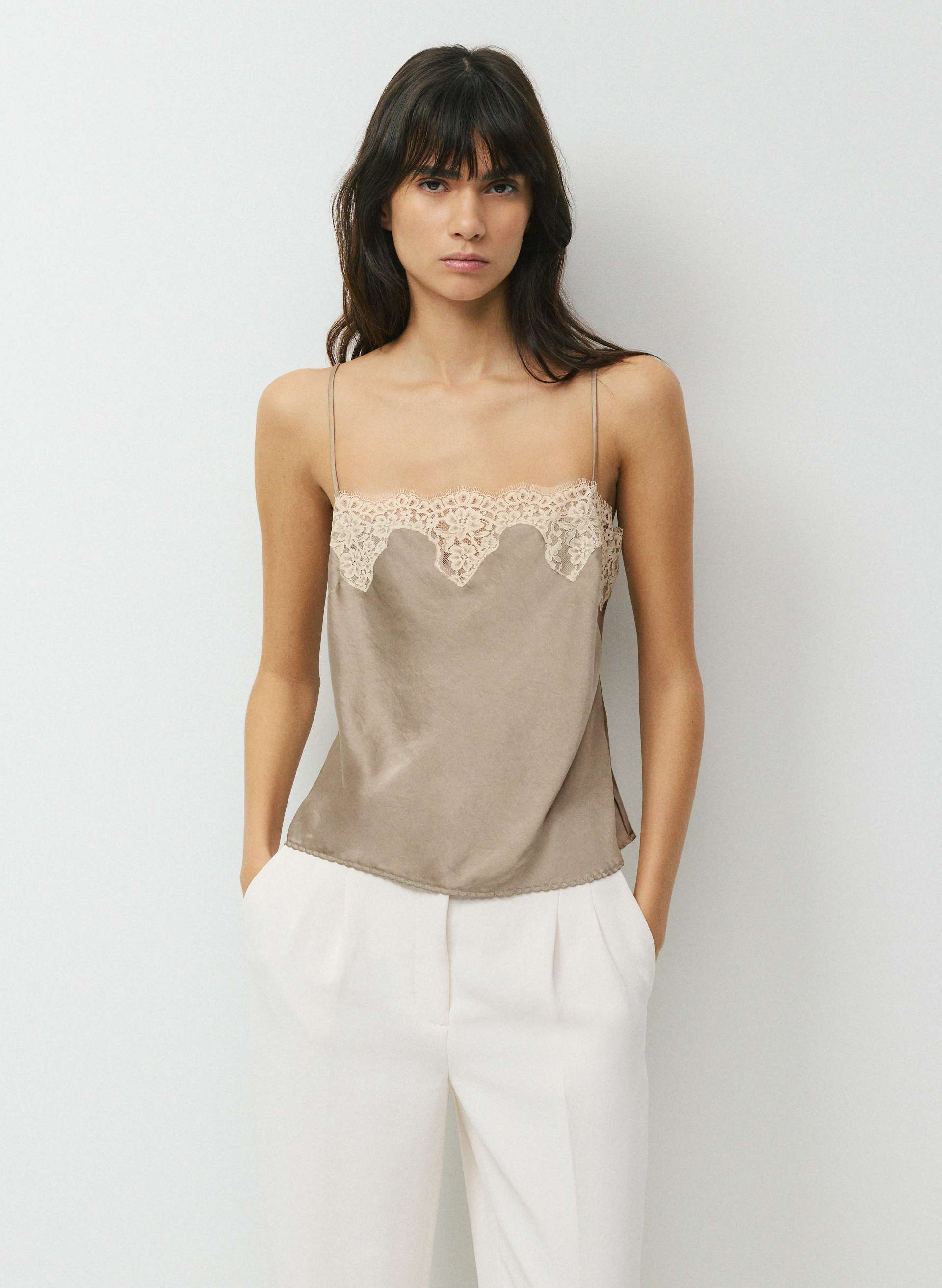 Grenache Satin Camisole | Aritzia US