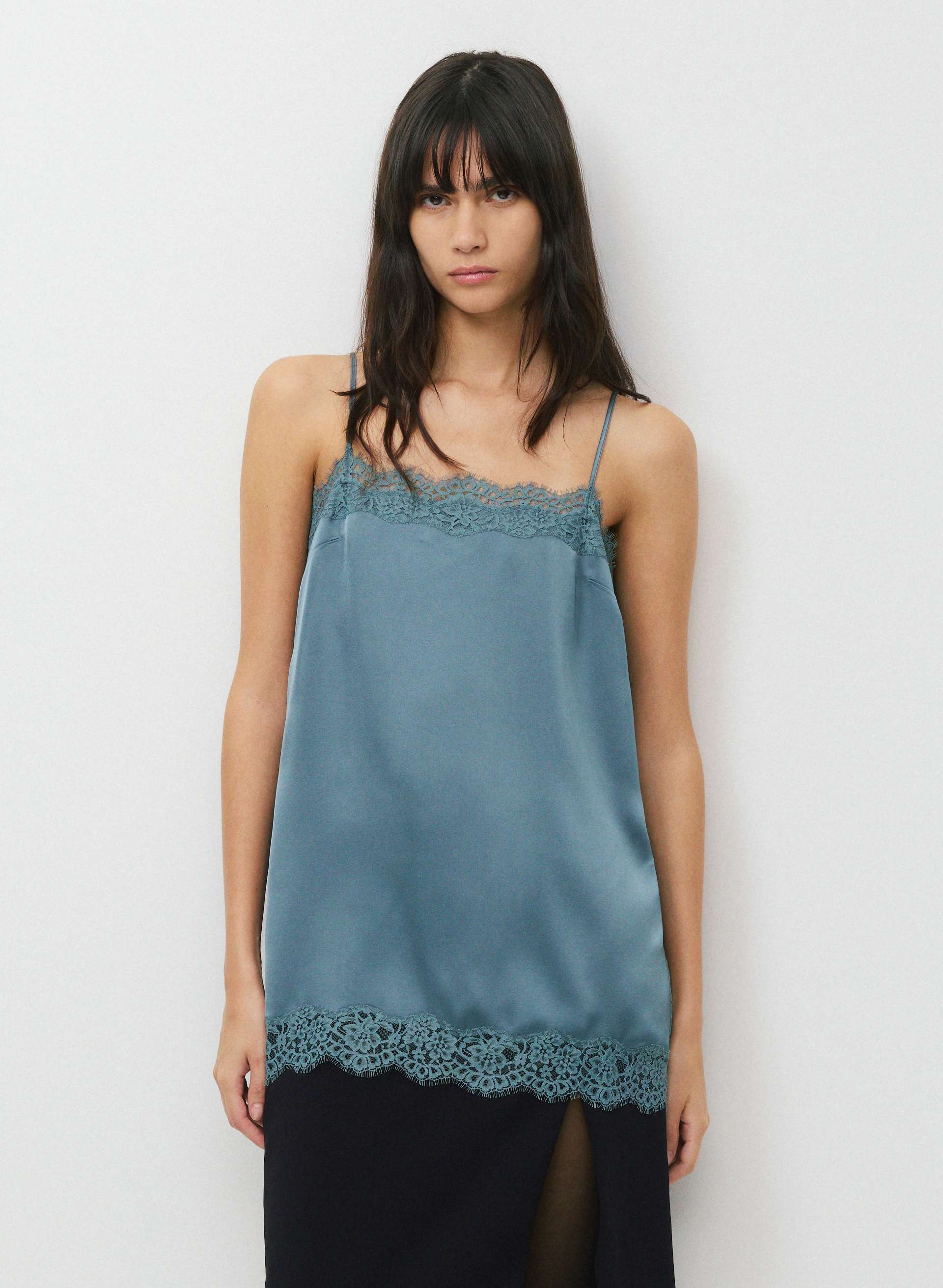 Serif Satin Camisole | Aritzia US