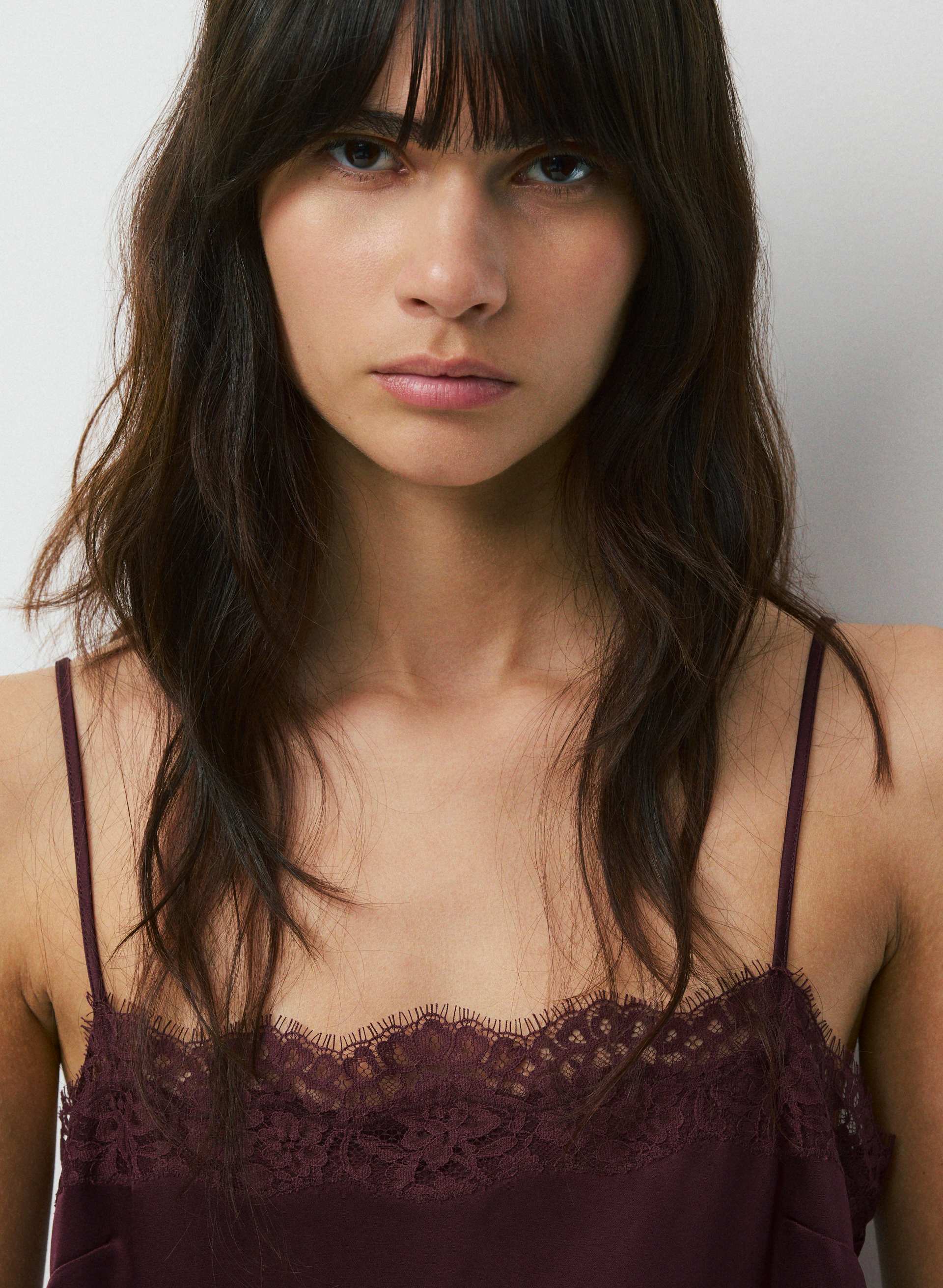 SERIF SATIN CAMISOLE | Aritzia