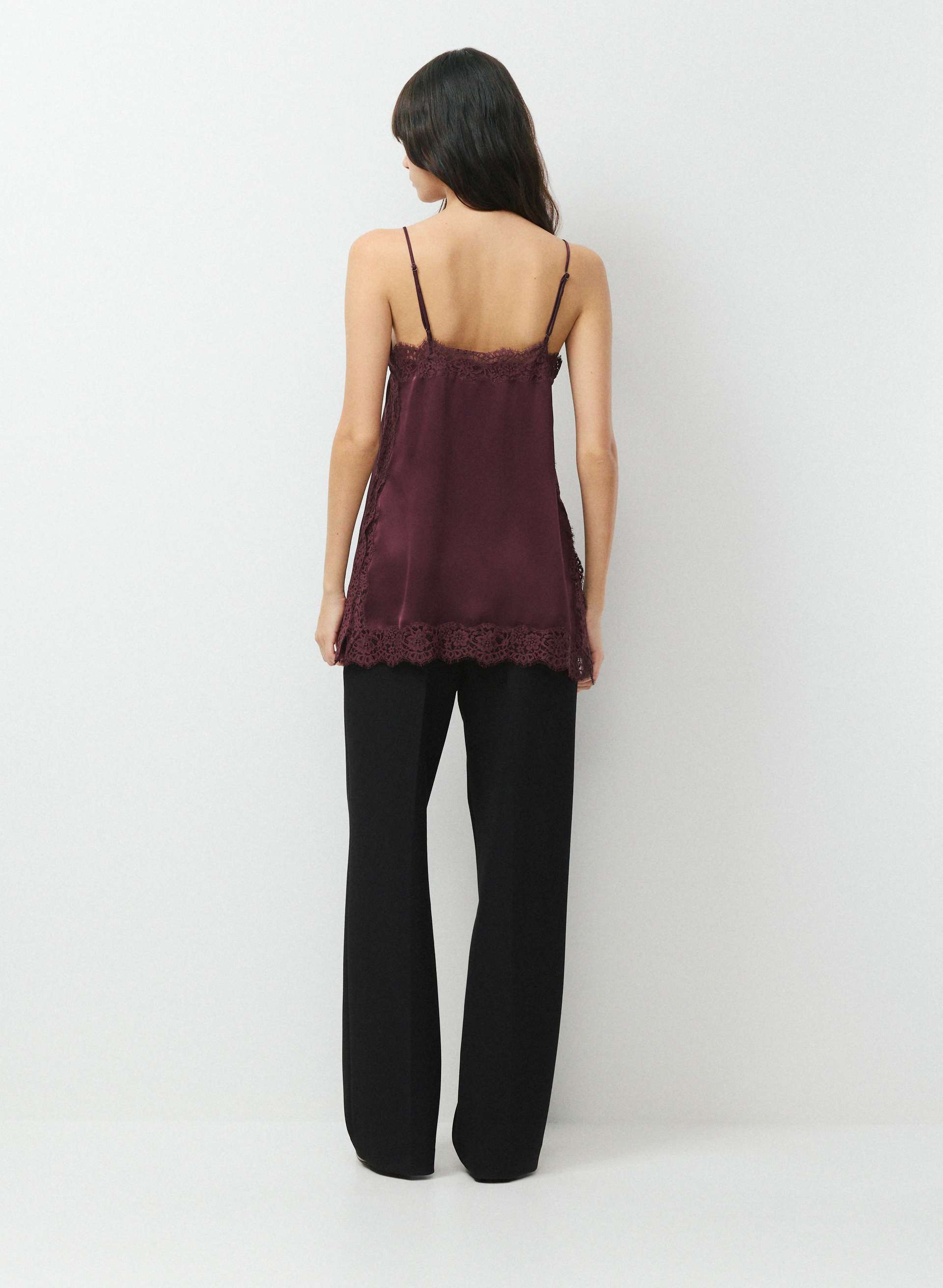 SERIF SATIN CAMISOLE | Aritzia