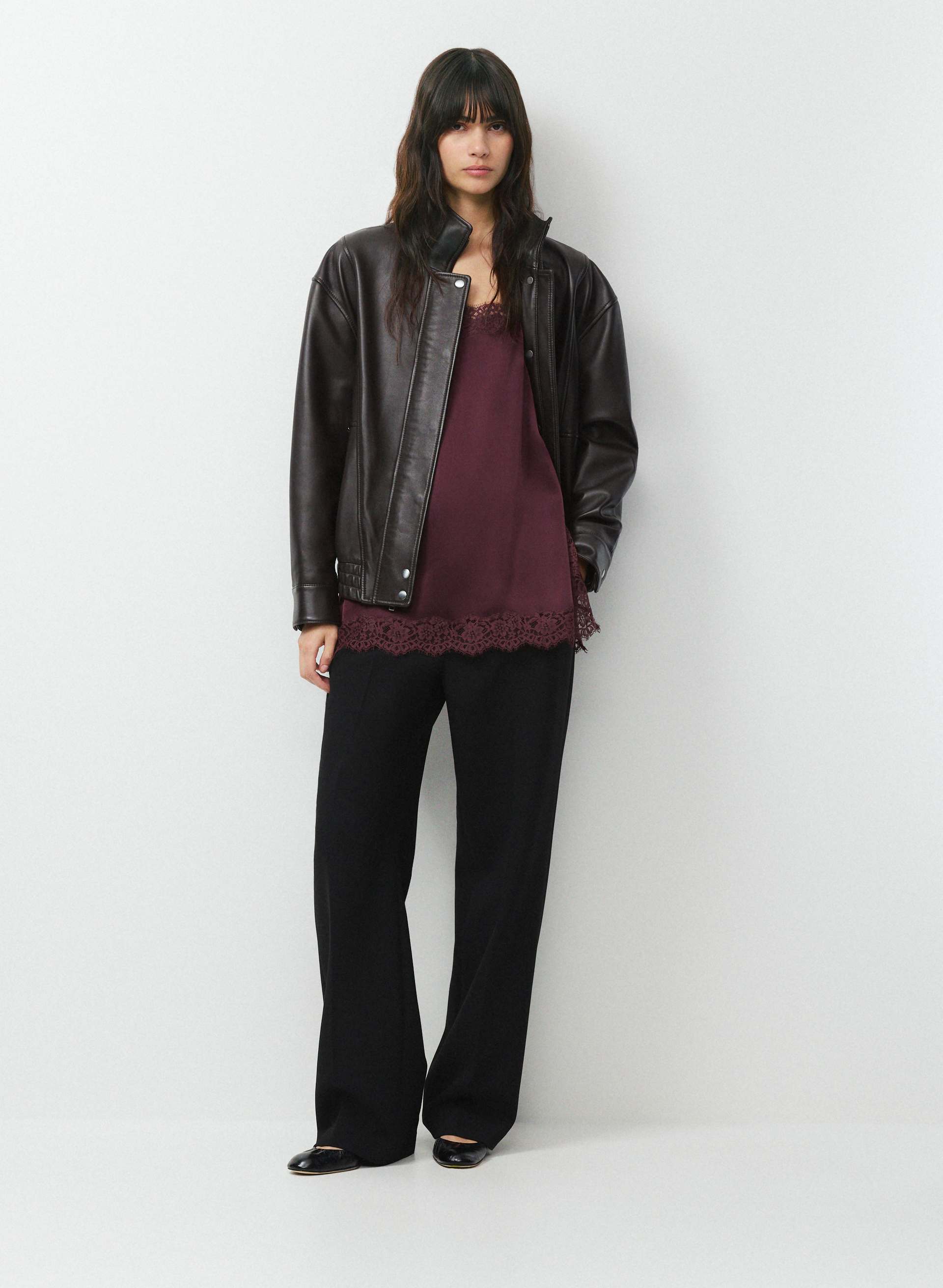 SERIF SATIN CAMISOLE | Aritzia