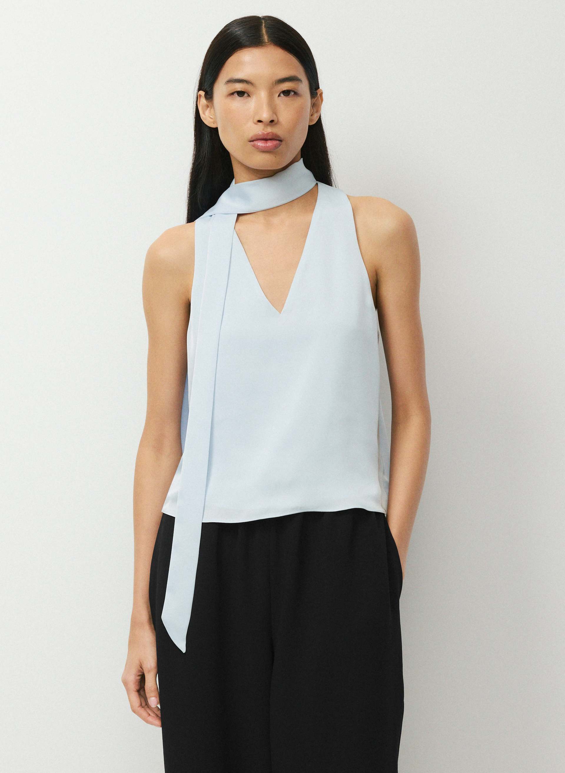 CONNECTOR SATIN TOP | Aritzia
