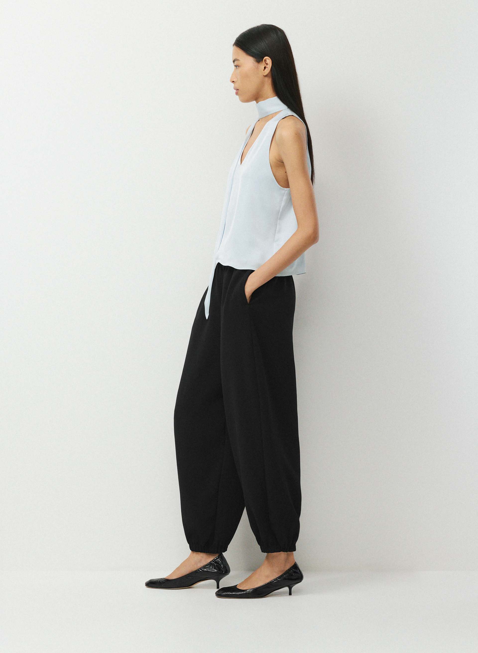 CONNECTOR SATIN TOP | Aritzia
