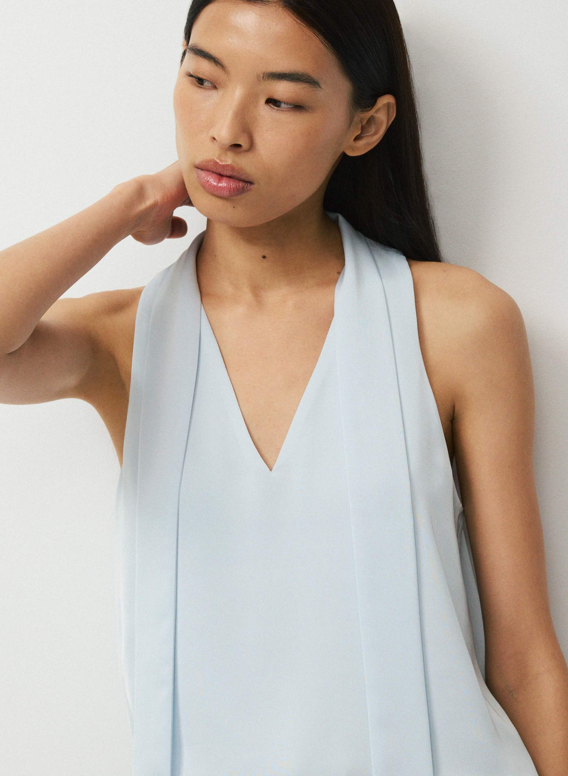 CONNECTOR SATIN TOP | Aritzia