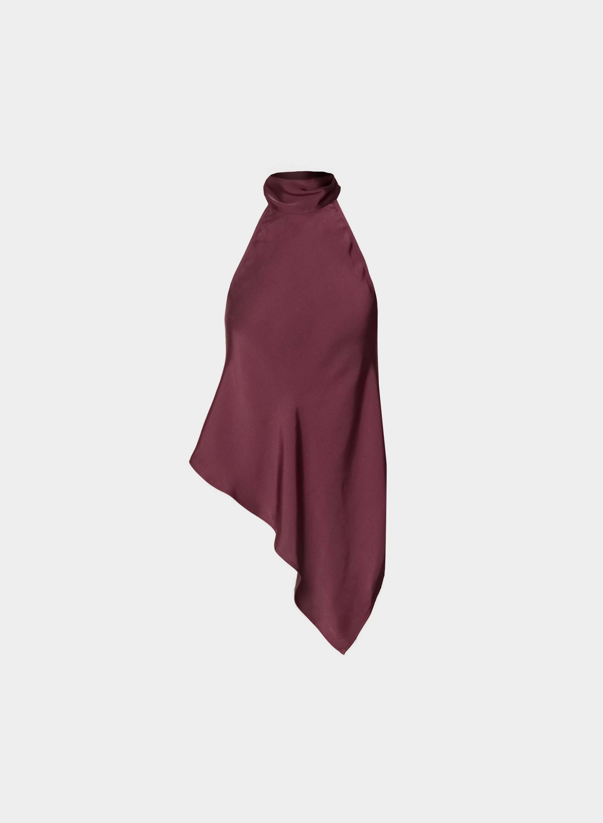 REVEL SATIN HALTER TOP | Aritzia