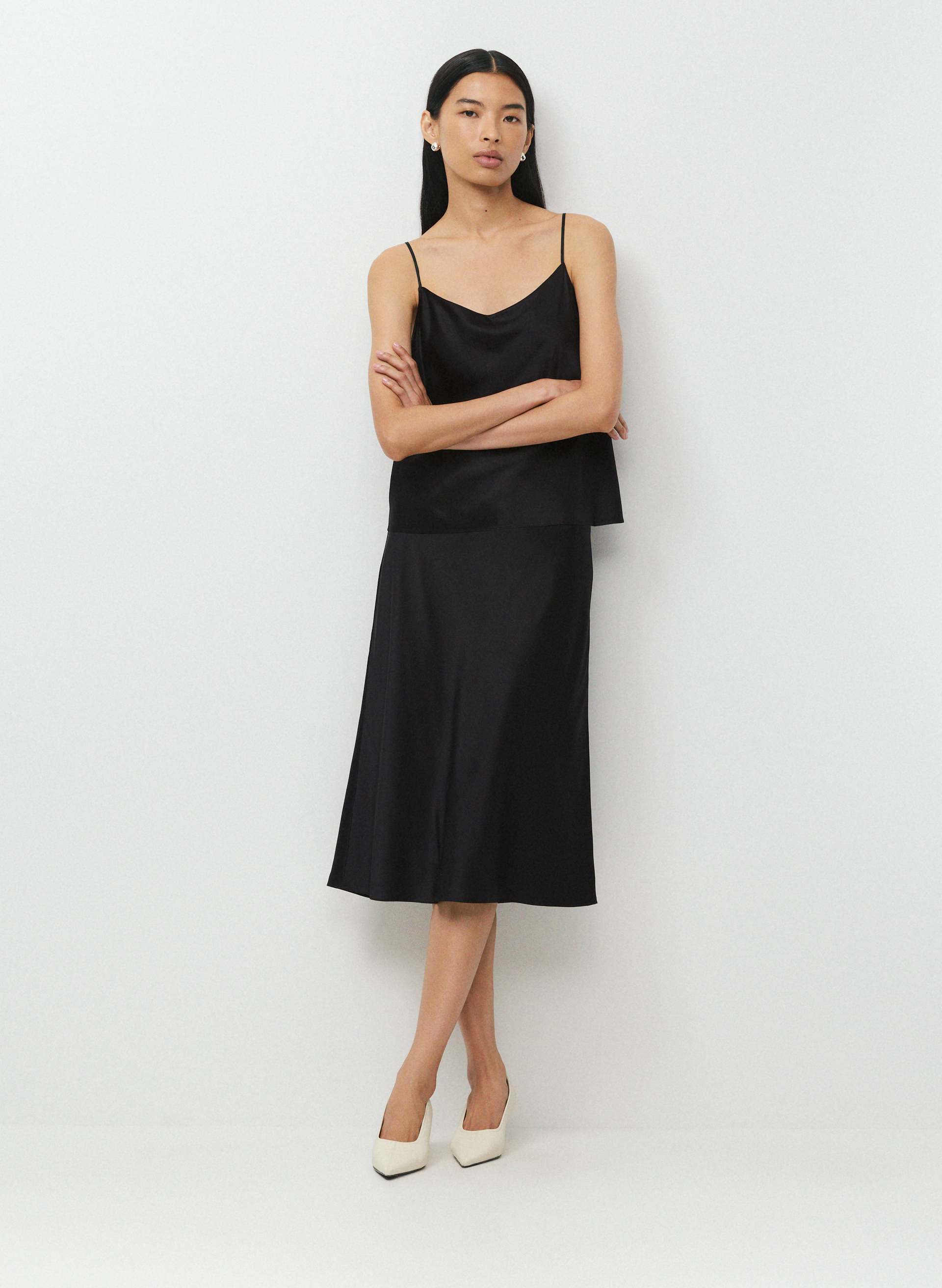 MEDIAN SILK CAMISOLE | Aritzia