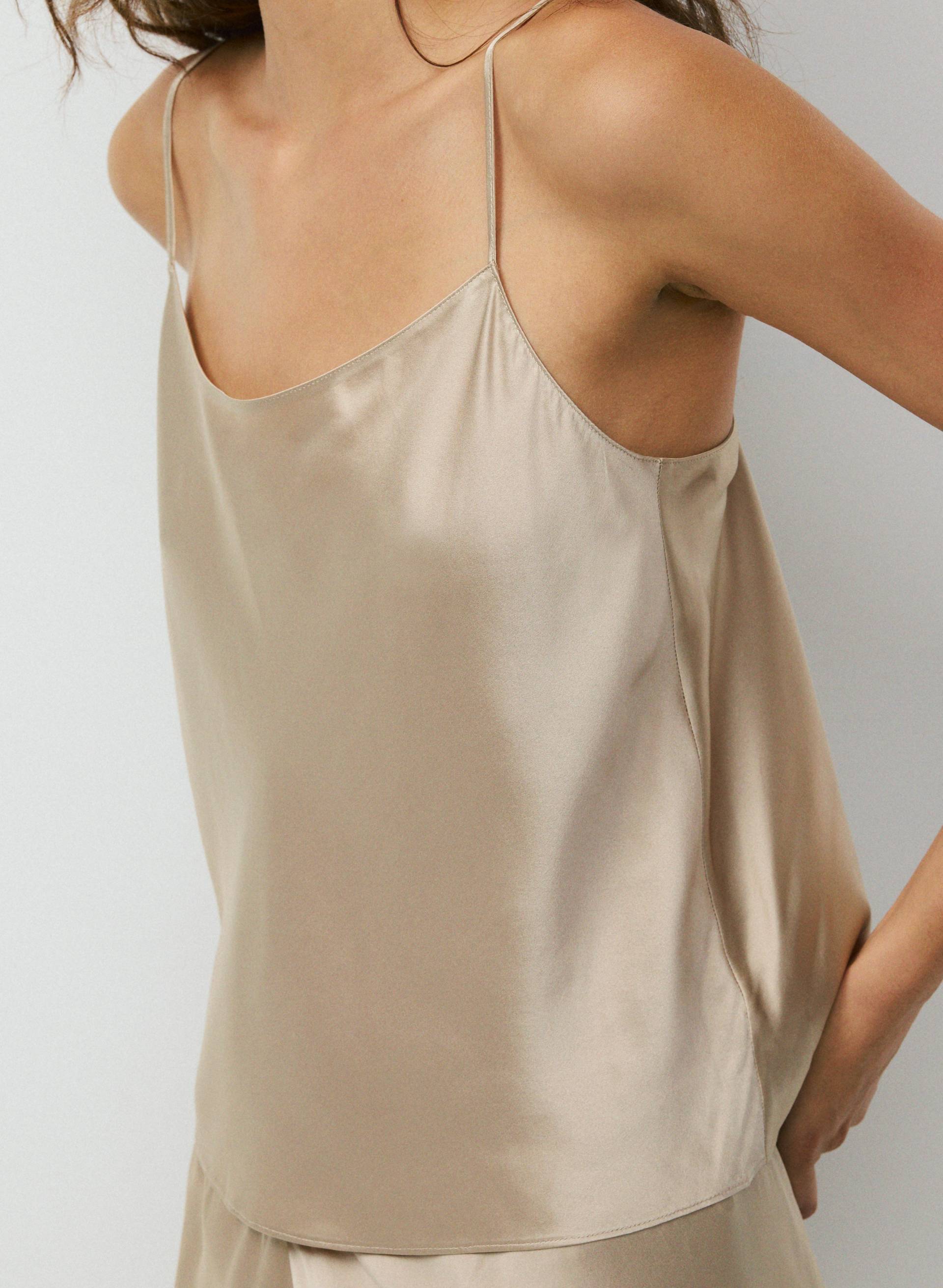 Median Silk Camisole | Aritzia CA