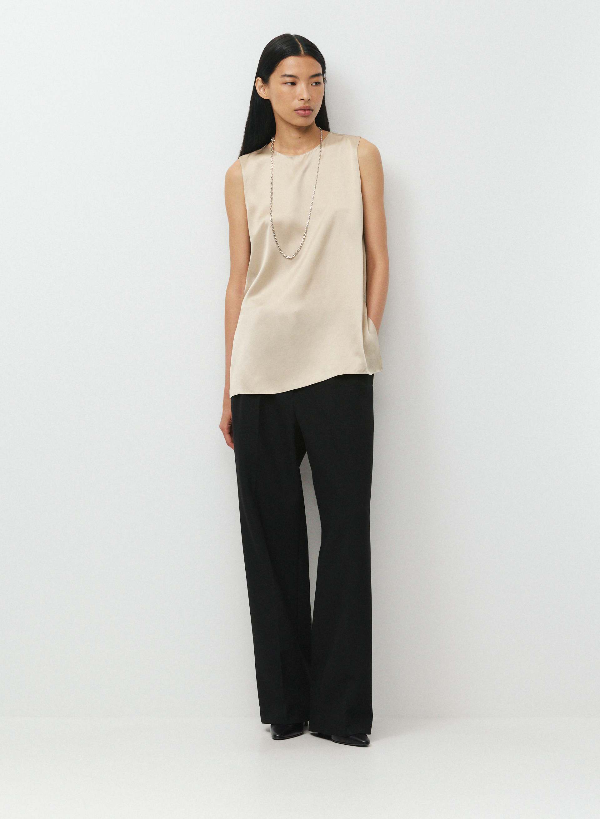 BOROUGH SILK TOP | Aritzia