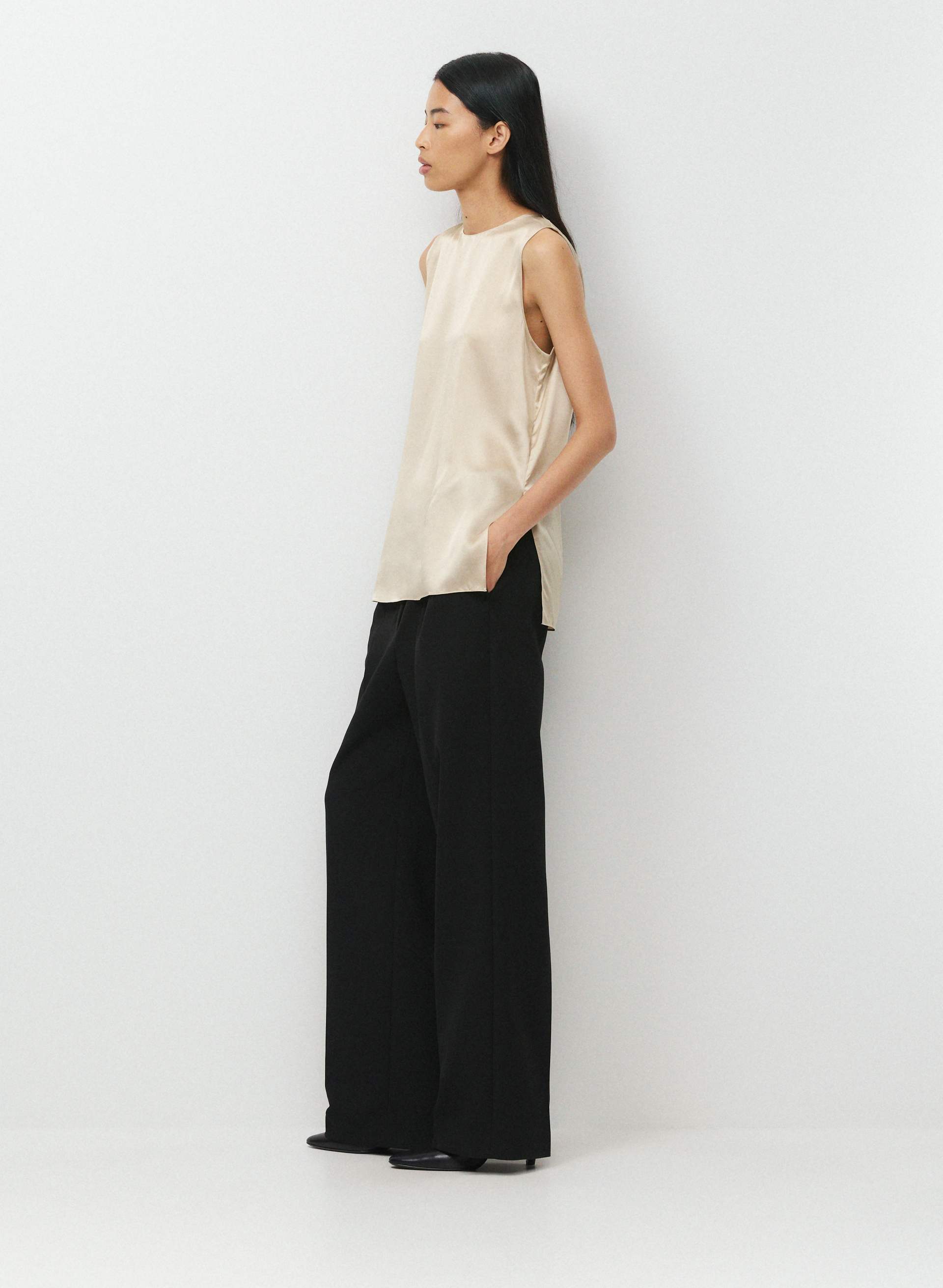 BOROUGH SILK TOP | Aritzia