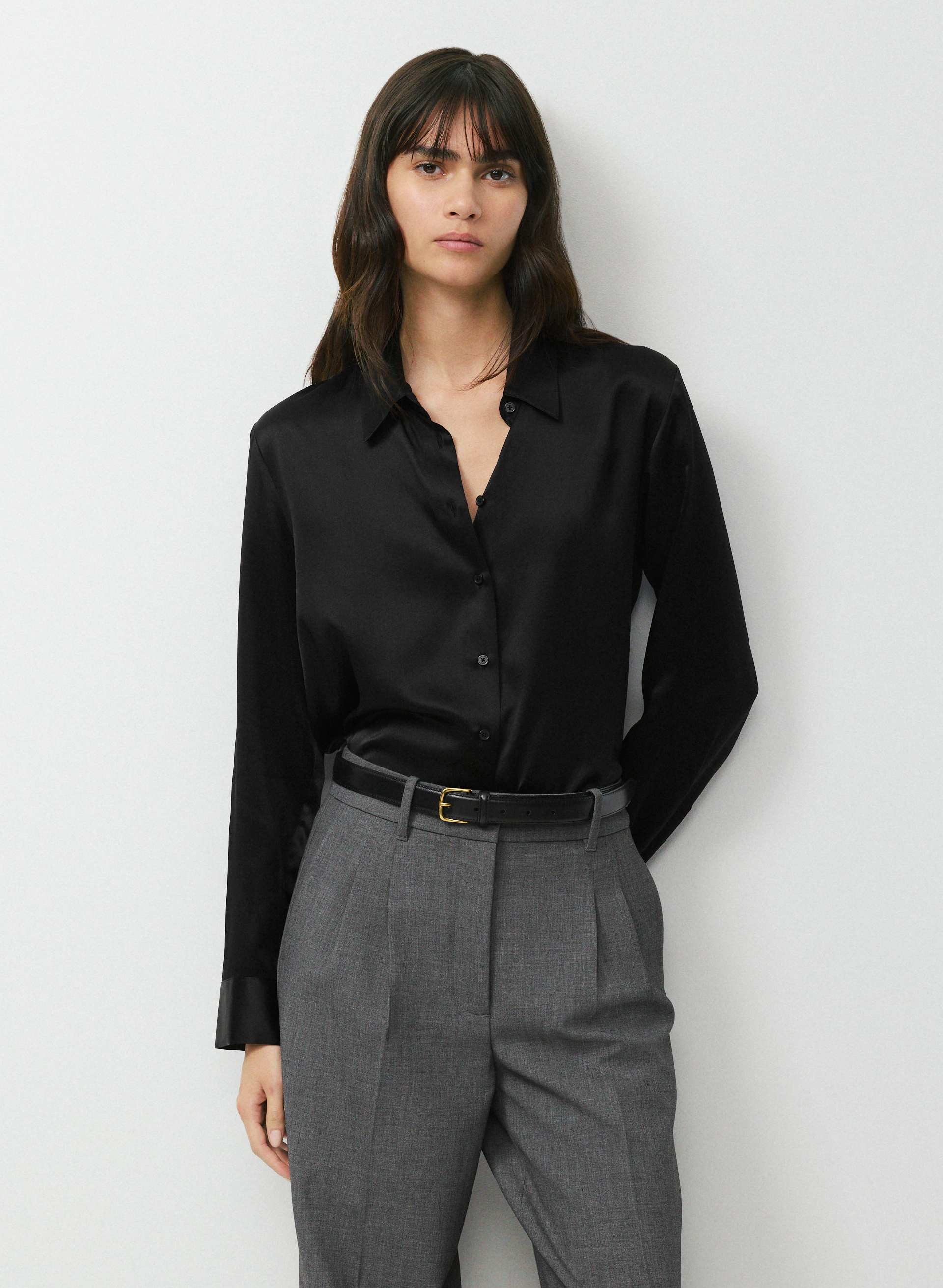 FORECAST SILK SHIRT | Aritzia