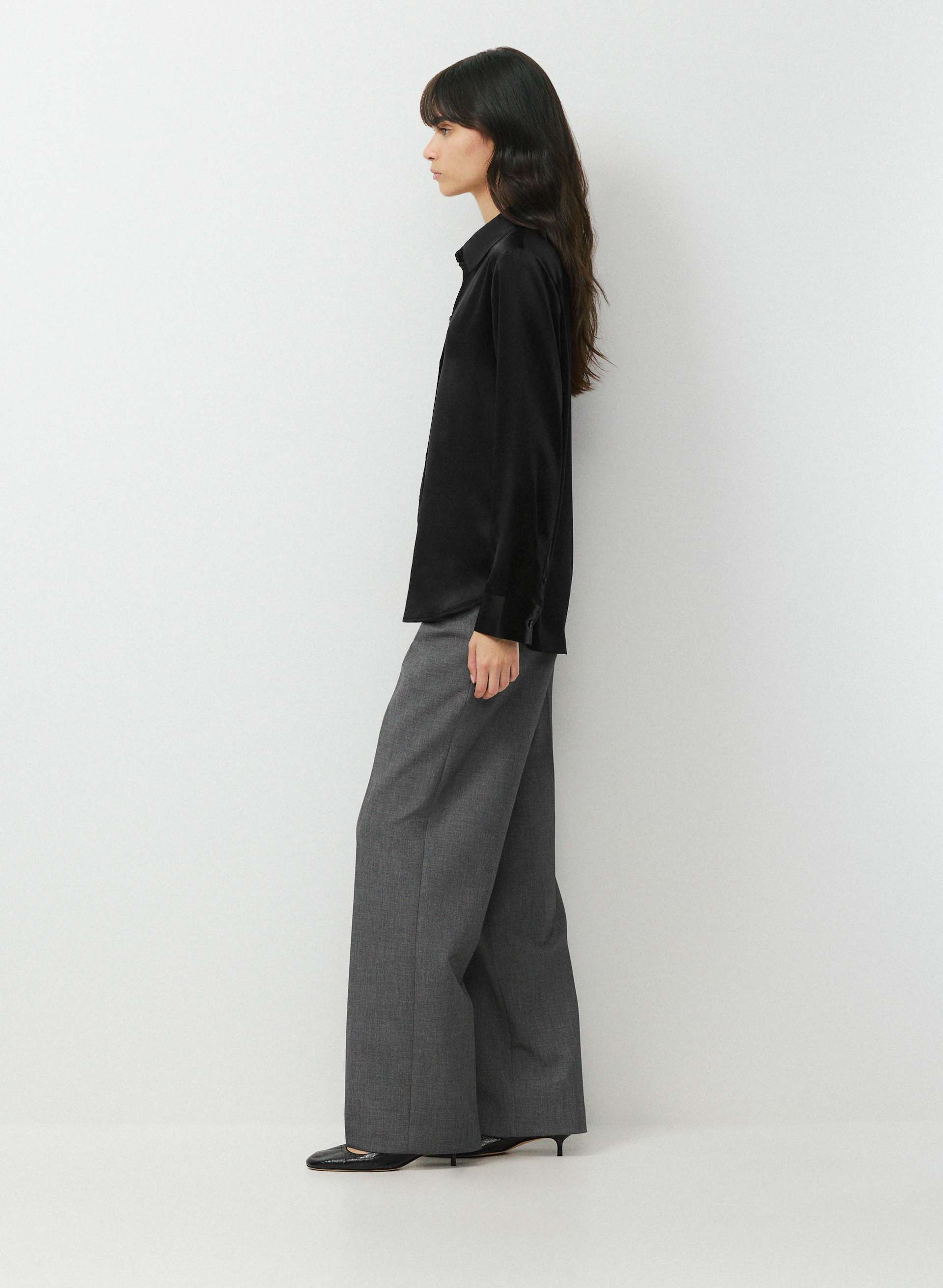 FORECAST SILK SHIRT | Aritzia