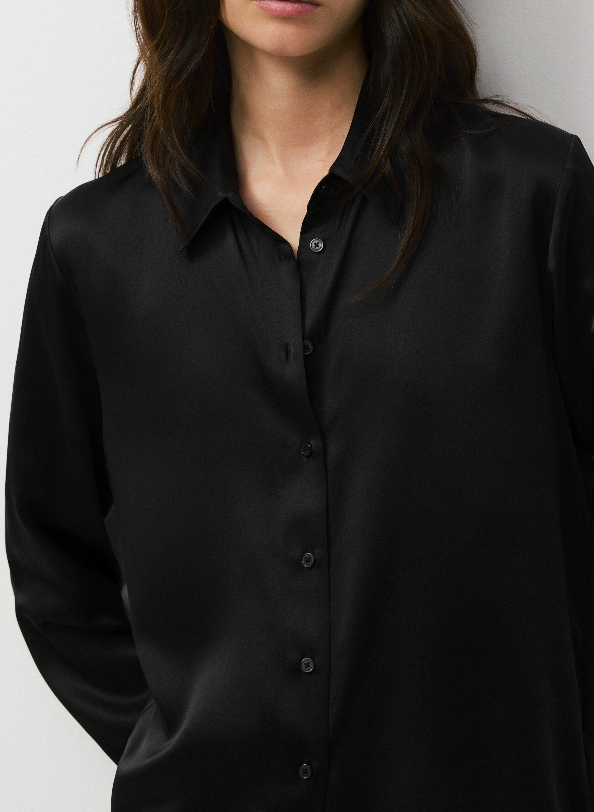 FORECAST SILK SHIRT | Aritzia