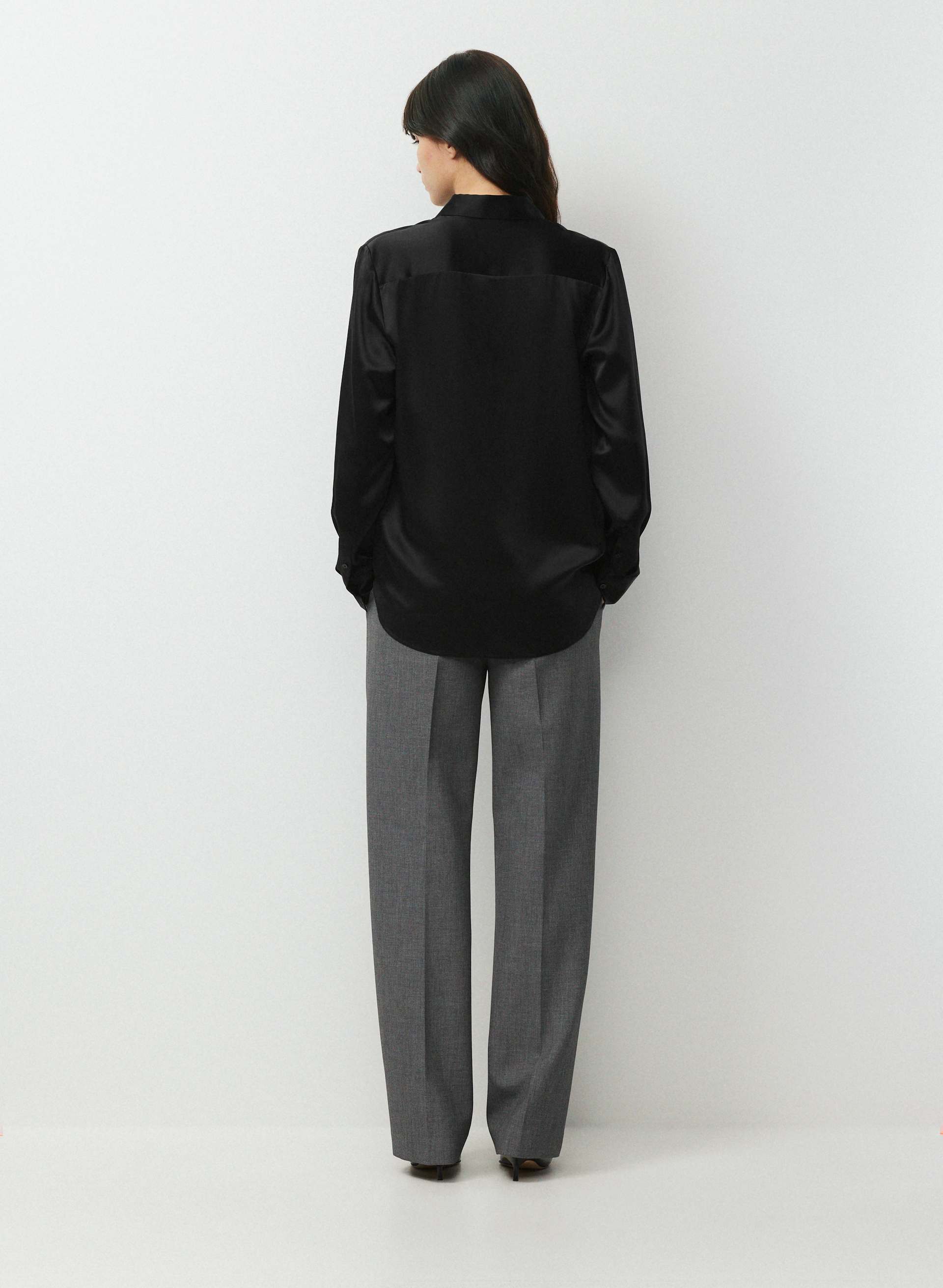 FORECAST SILK SHIRT | Aritzia