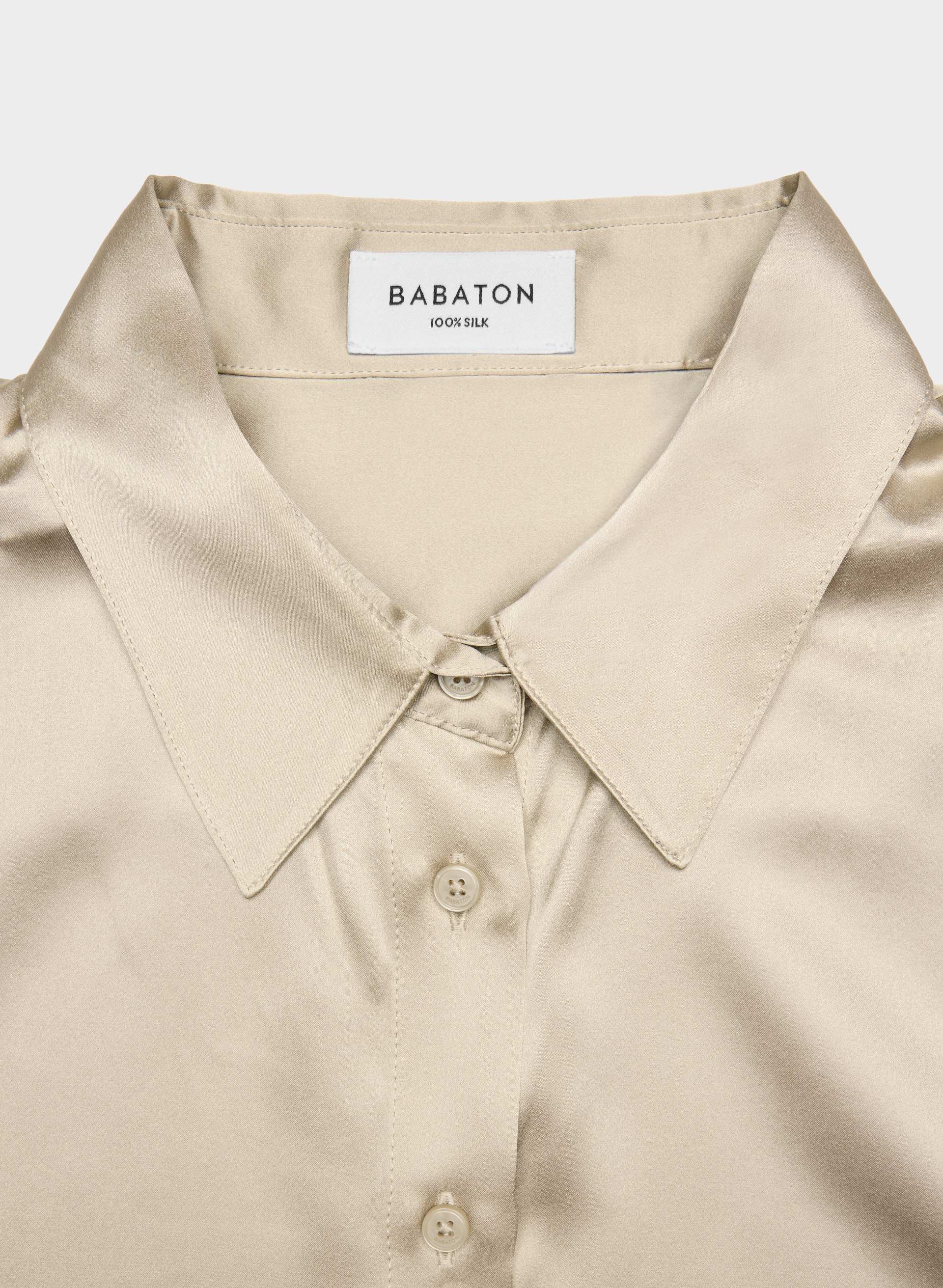FORECAST SILK SHIRT | Aritzia