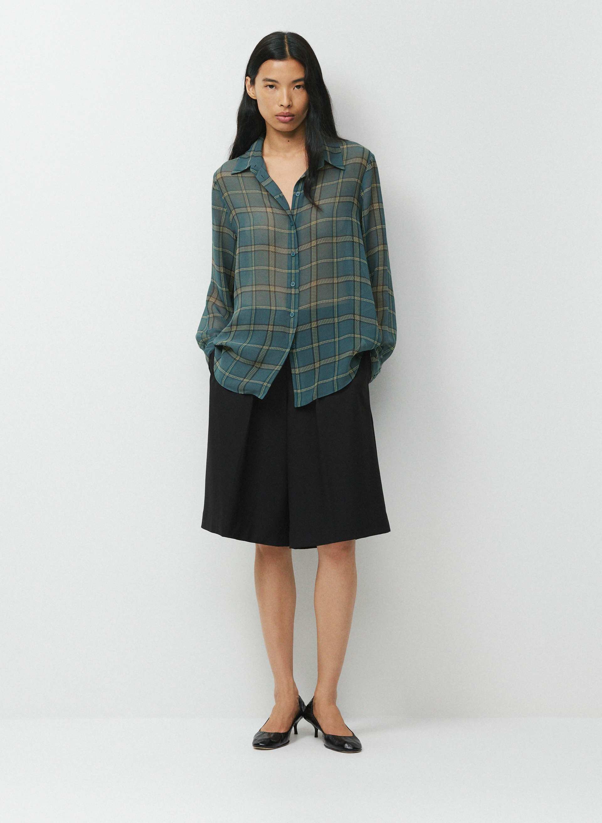 BAKER SILK SHIRT | Aritzia