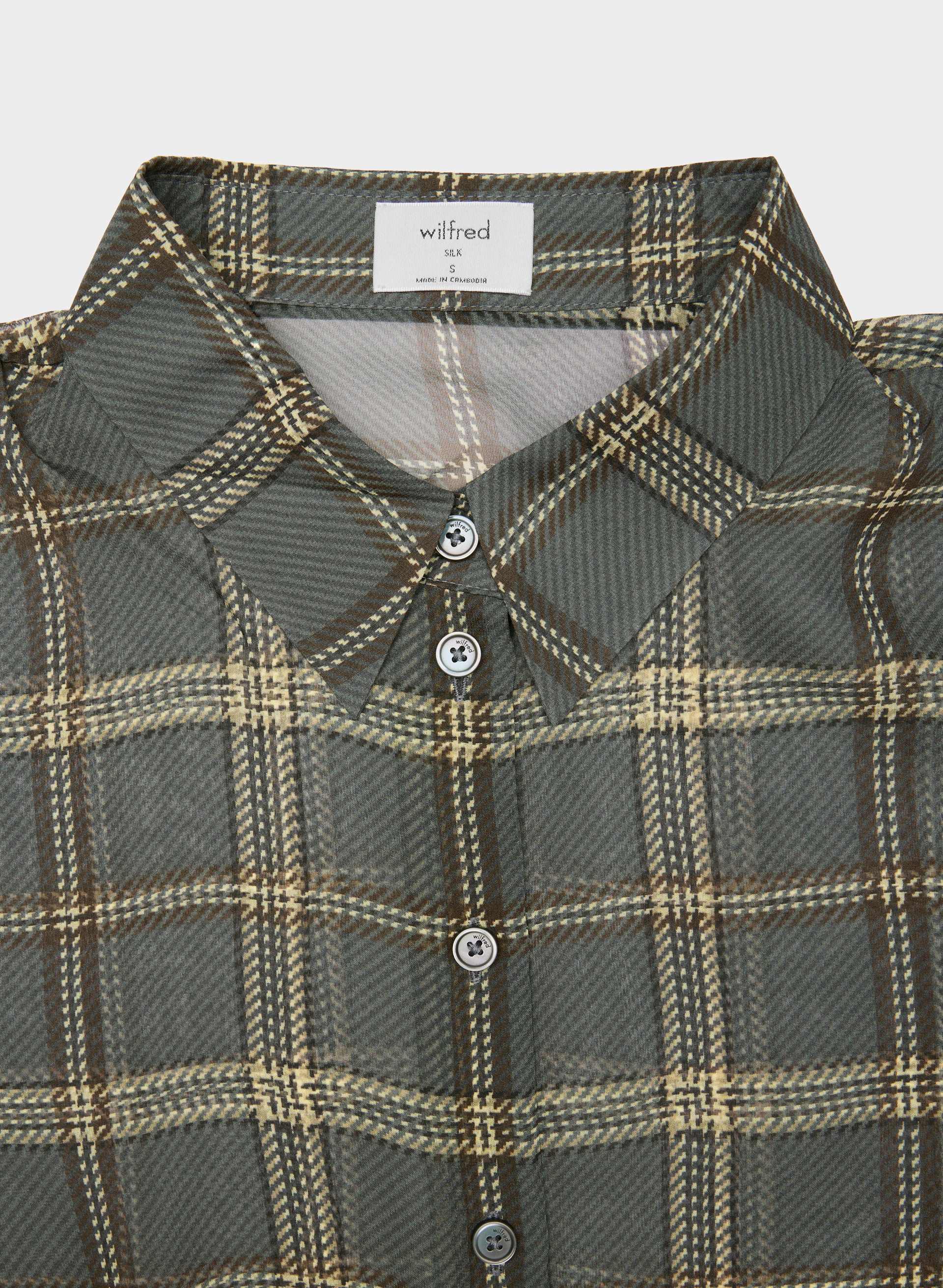 BAKER SILK SHIRT | Aritzia