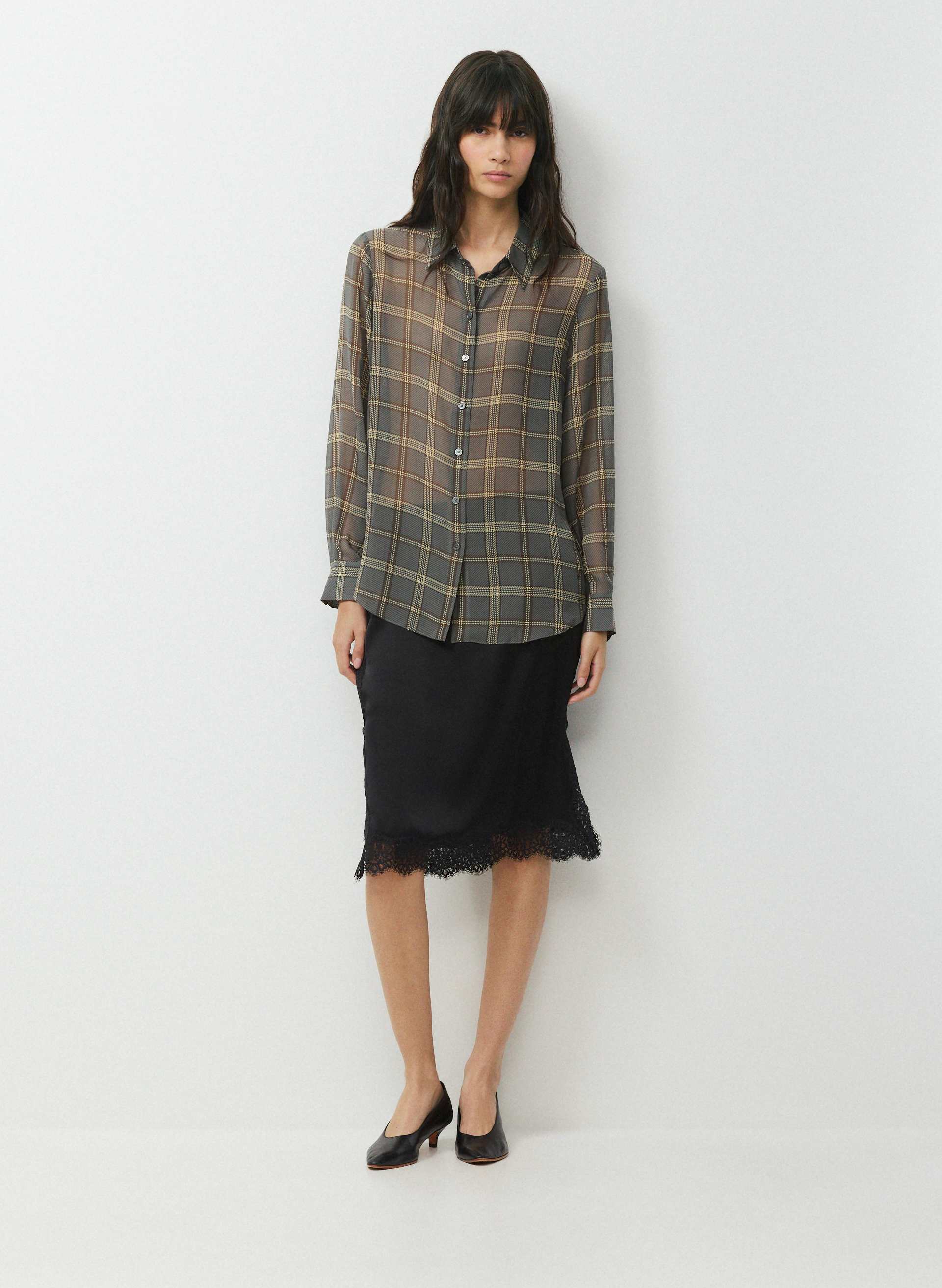 BAKER SILK SHIRT | Aritzia