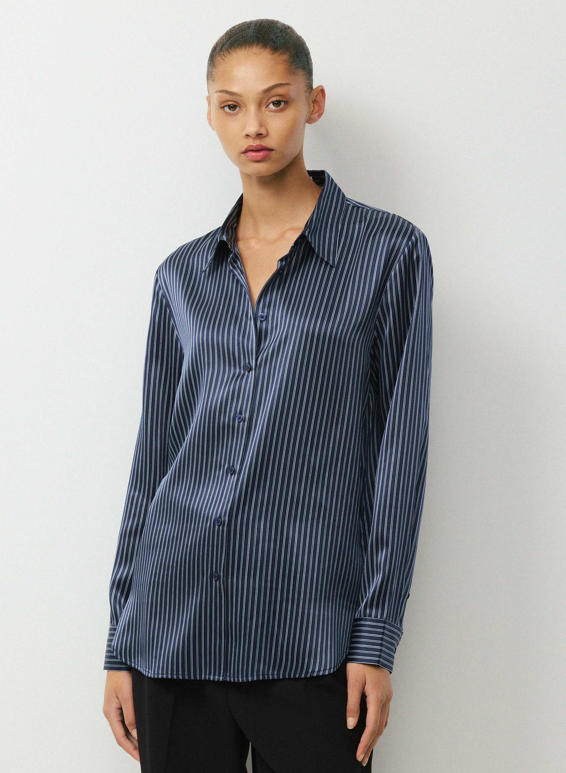 FORECAST SILK SHIRT | Aritzia