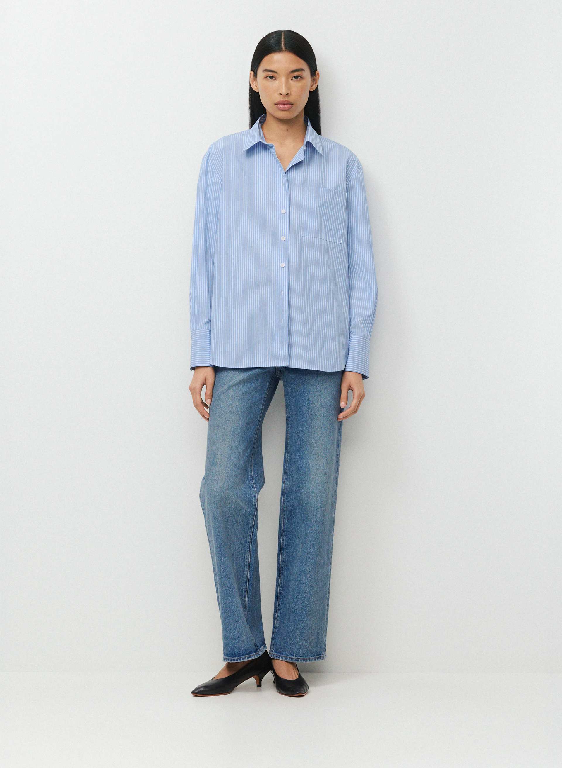LANDMARK POPLIN SHIRT | Aritzia